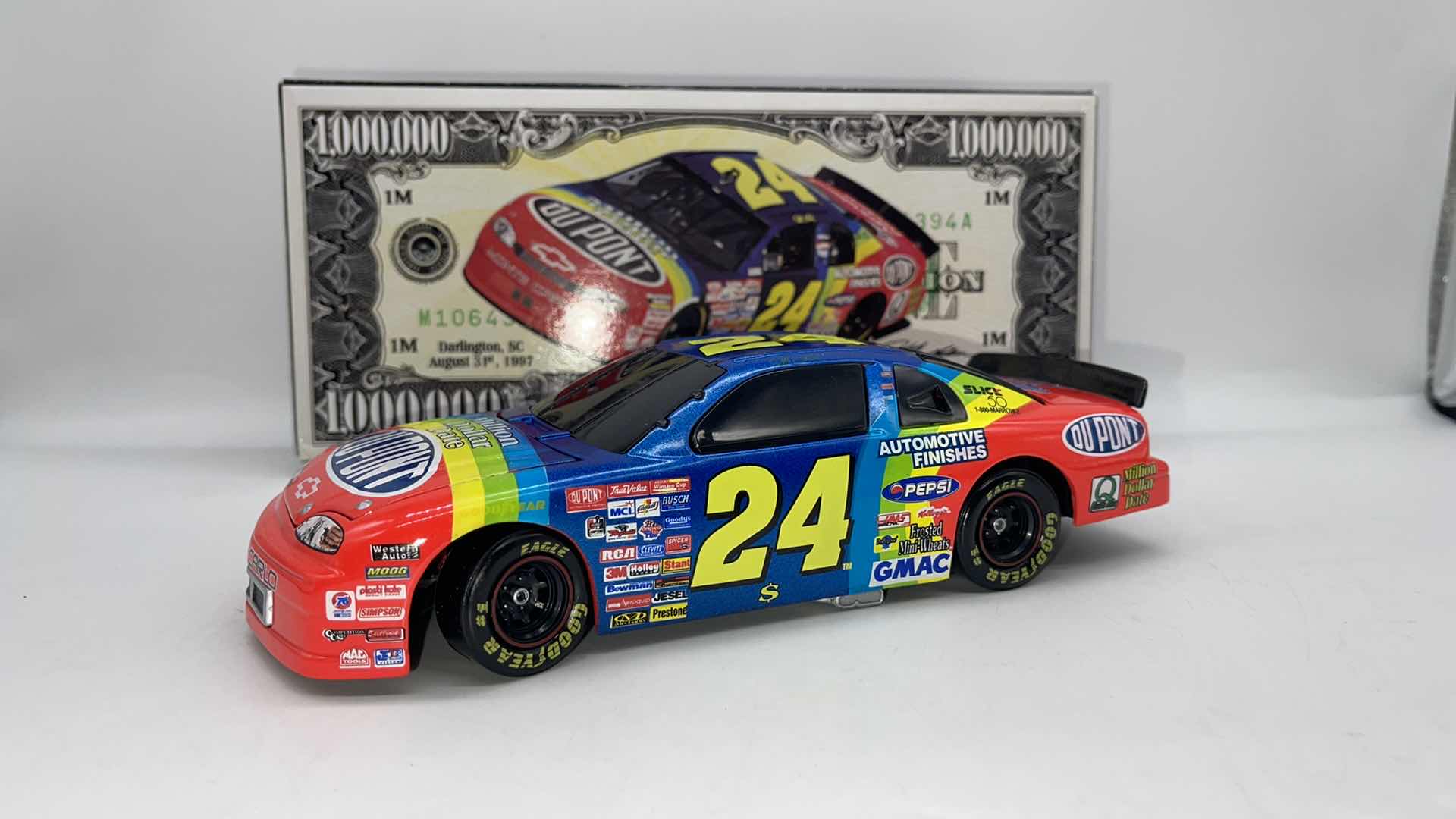 Photo 1 of 1997 JEFF GORDON #24 MILLION DOLLAR DATE NASCAR DIECAST 1:24 