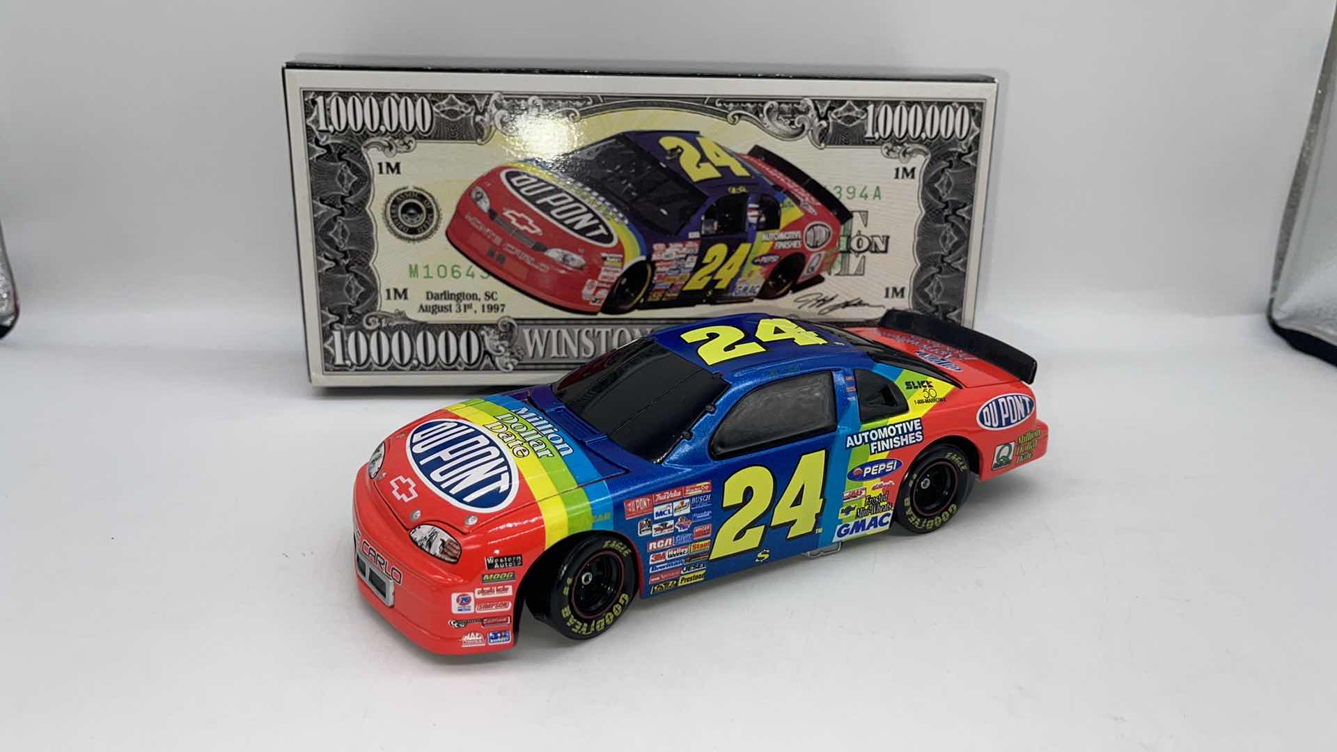 Photo 1 of 1997 JEFF GORDON #24 MILLION DOLLAR DATE NASCAR DIECAST 1:24 