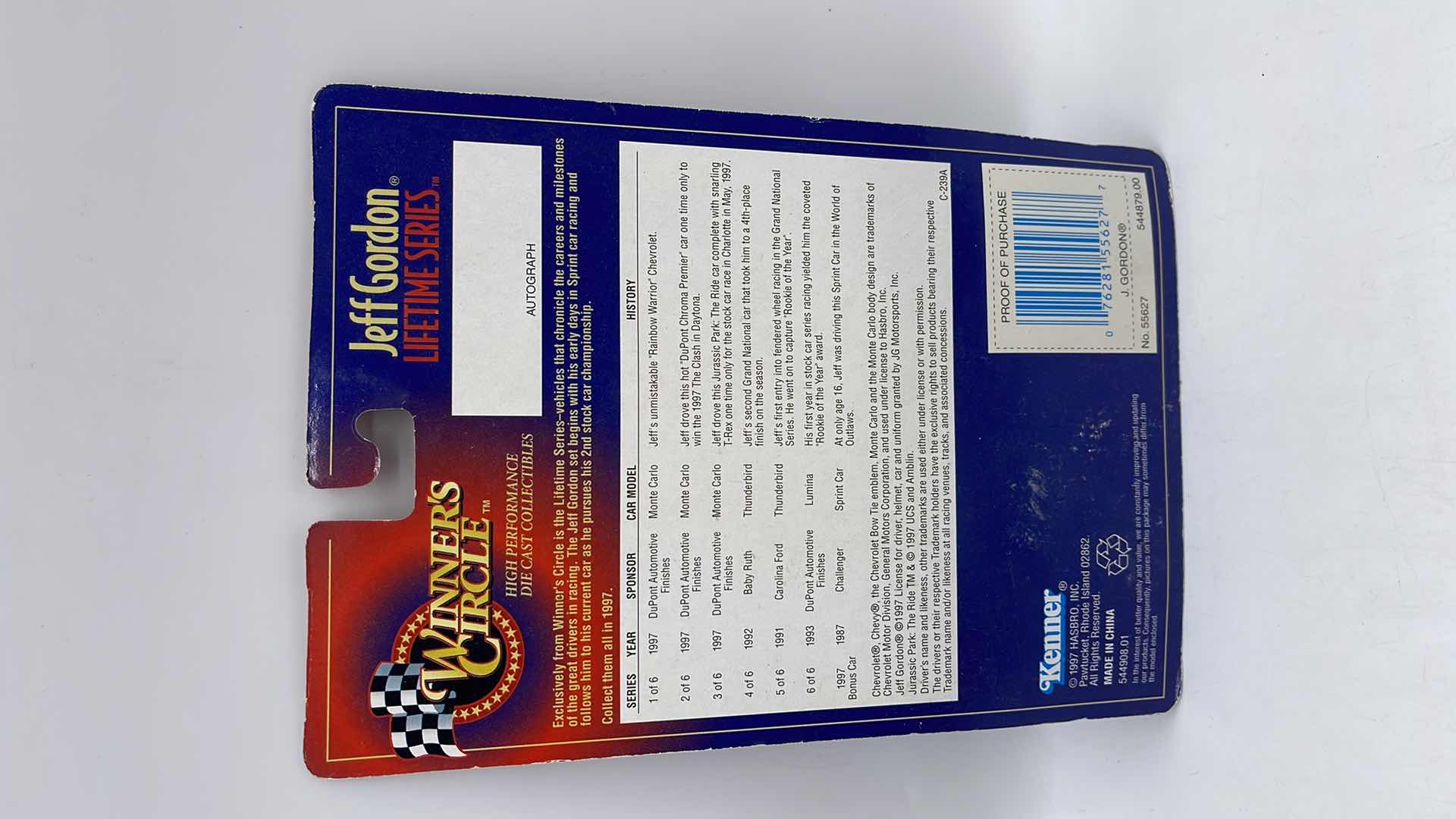 Photo 1 of 1997 JEFF GORDON WINNERS CIRCLE #1 CAROLINA FORD DIECAST CAR 1:64