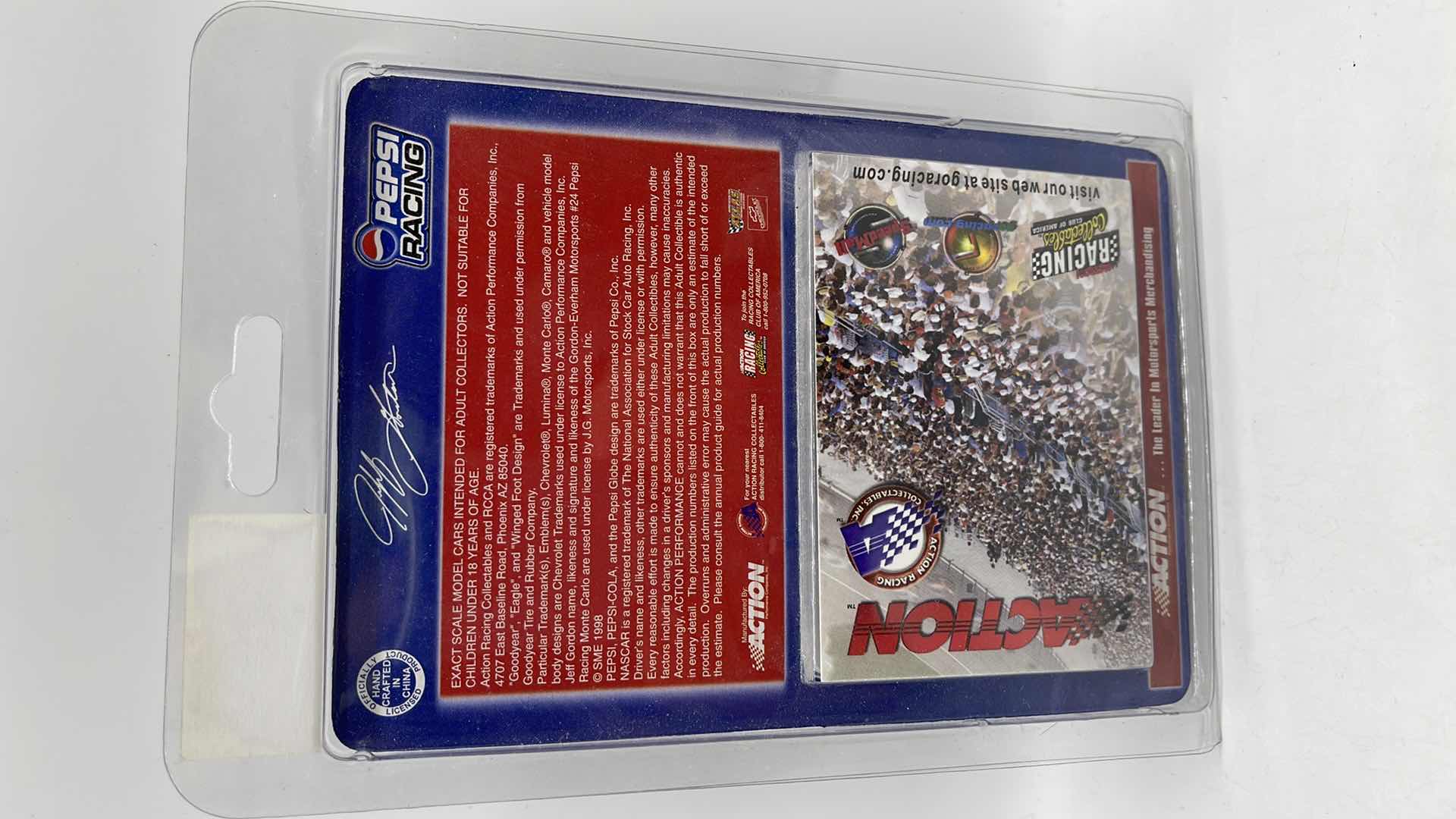 Photo 3 of 1999 JEFF GORDON #24 ACTION MONTE CARLO PEPSI RACING LIMITED EDITIN DIECAST CAR