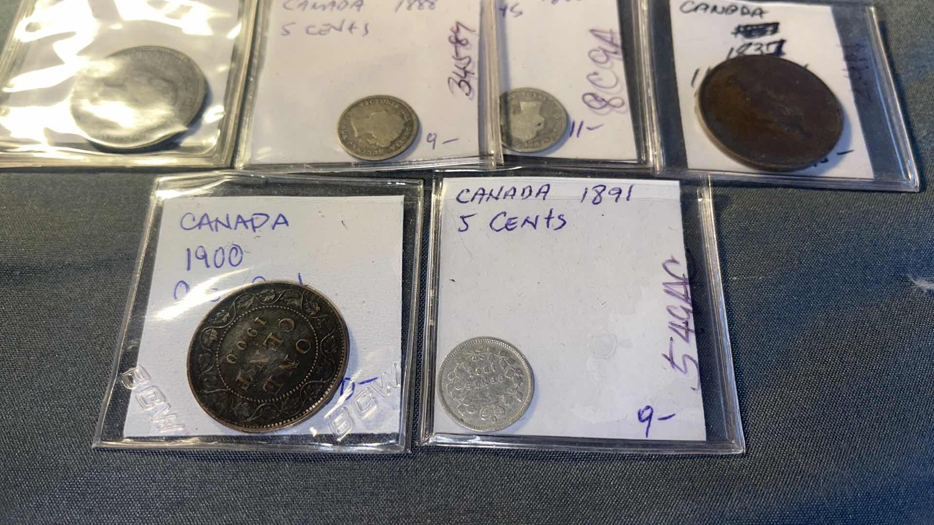 Photo 4 of 10 CANADIAN ANTIQUE COLLECTOR COINS