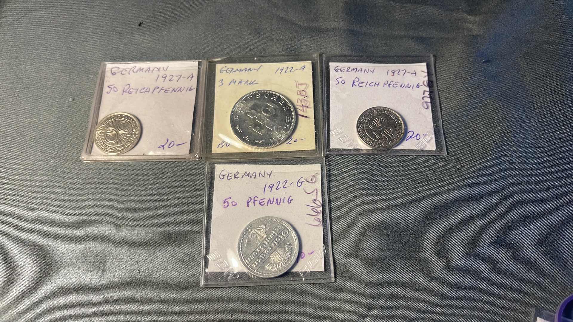 Photo 1 of 4 ASSORTED GERMANY 1920’S COLLECTOR COINS