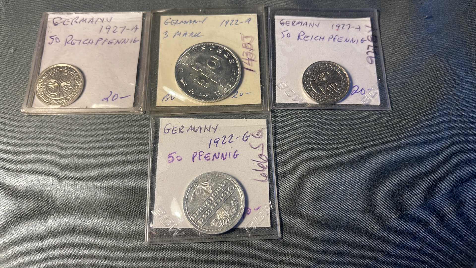 Photo 1 of 4 ASSORTED GERMANY 1920’S COLLECTOR COINS
