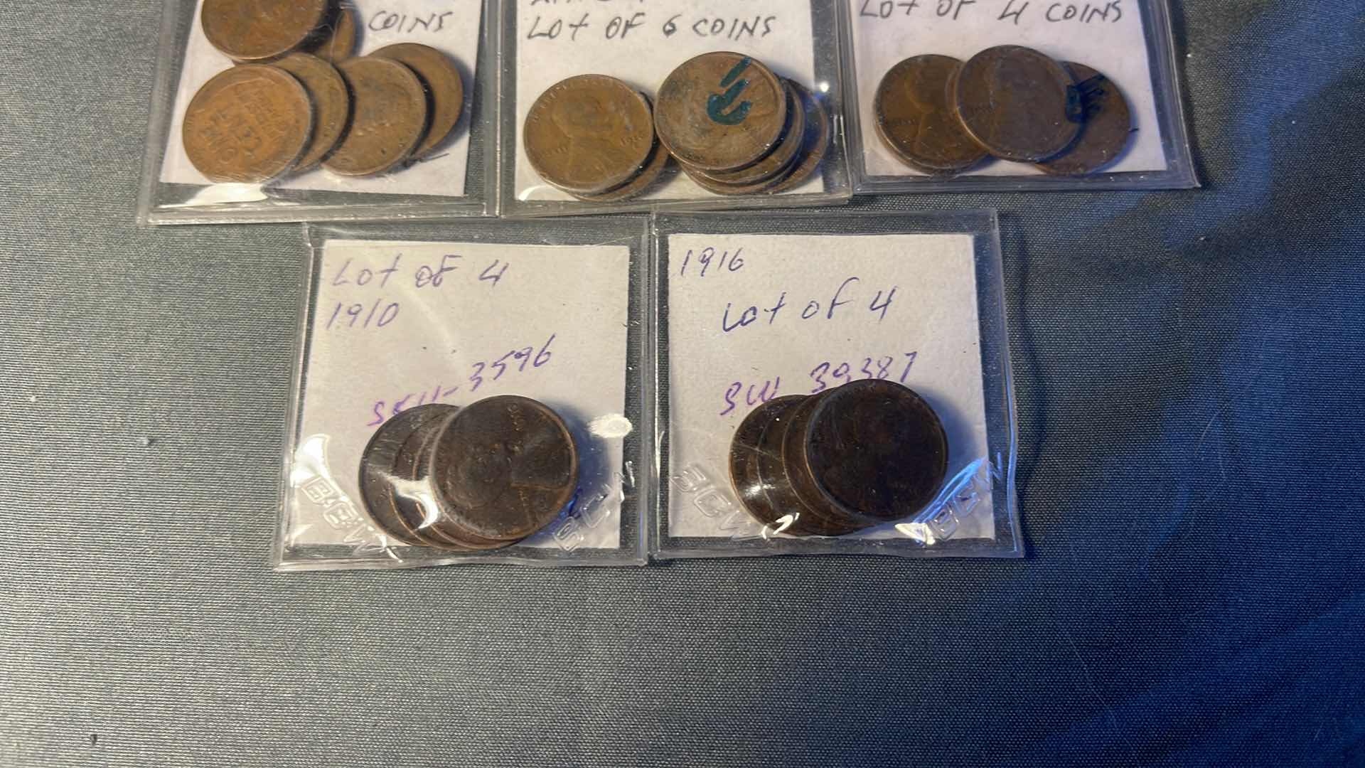 Photo 1 of 5 SETS OF EARLY 1900’S PENNY’S