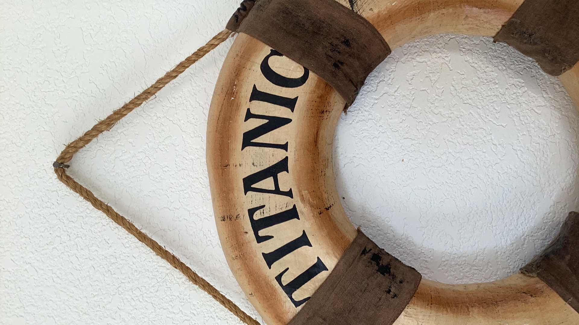 Photo 1 of FAUX TITANIC LONDON LIFE RING 17” CIRCUMFERENCE