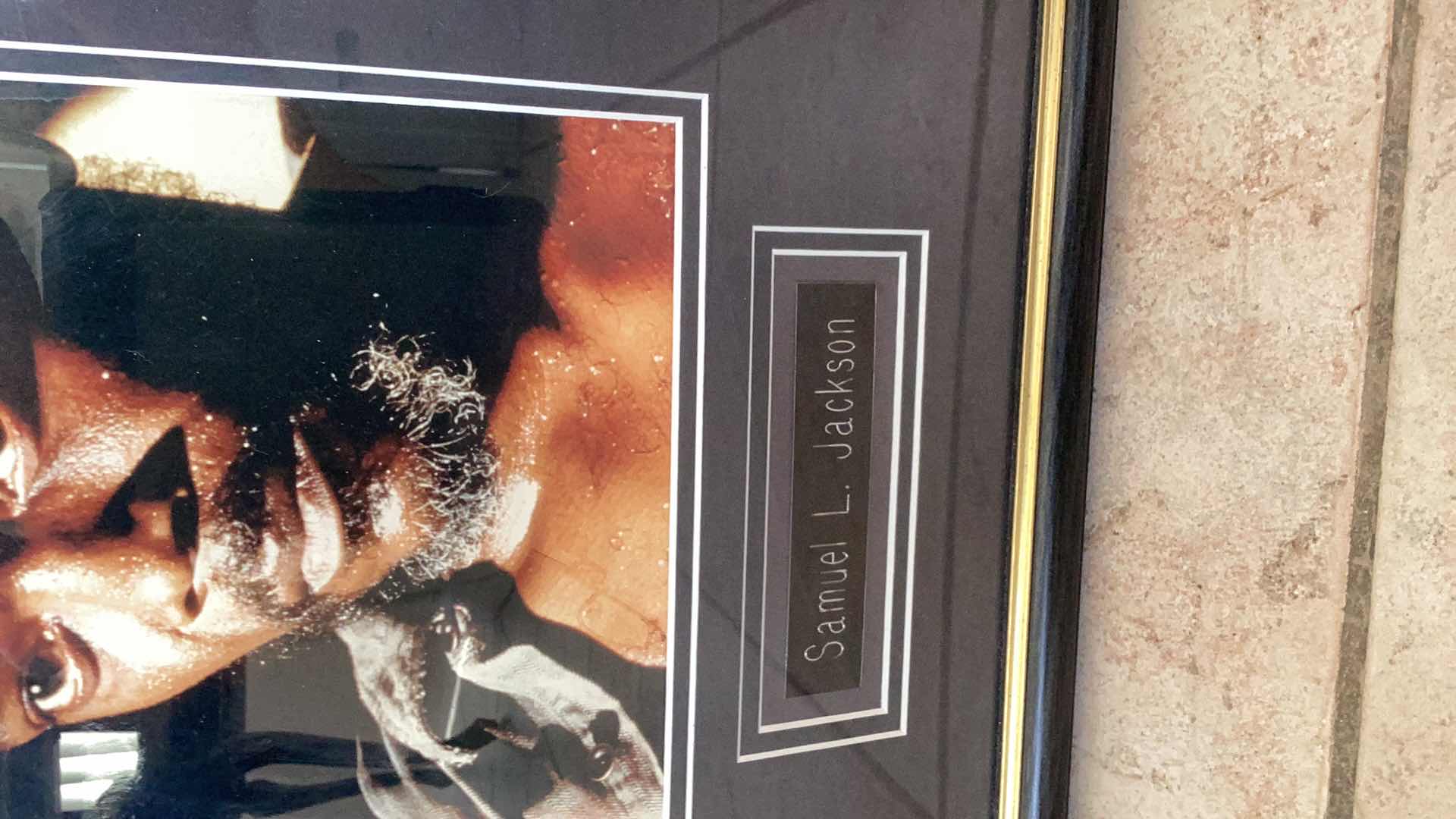 Photo 1 of AUTOGRAPHED SAMUEL L. JACKSON PHOTO 14” X H 17”