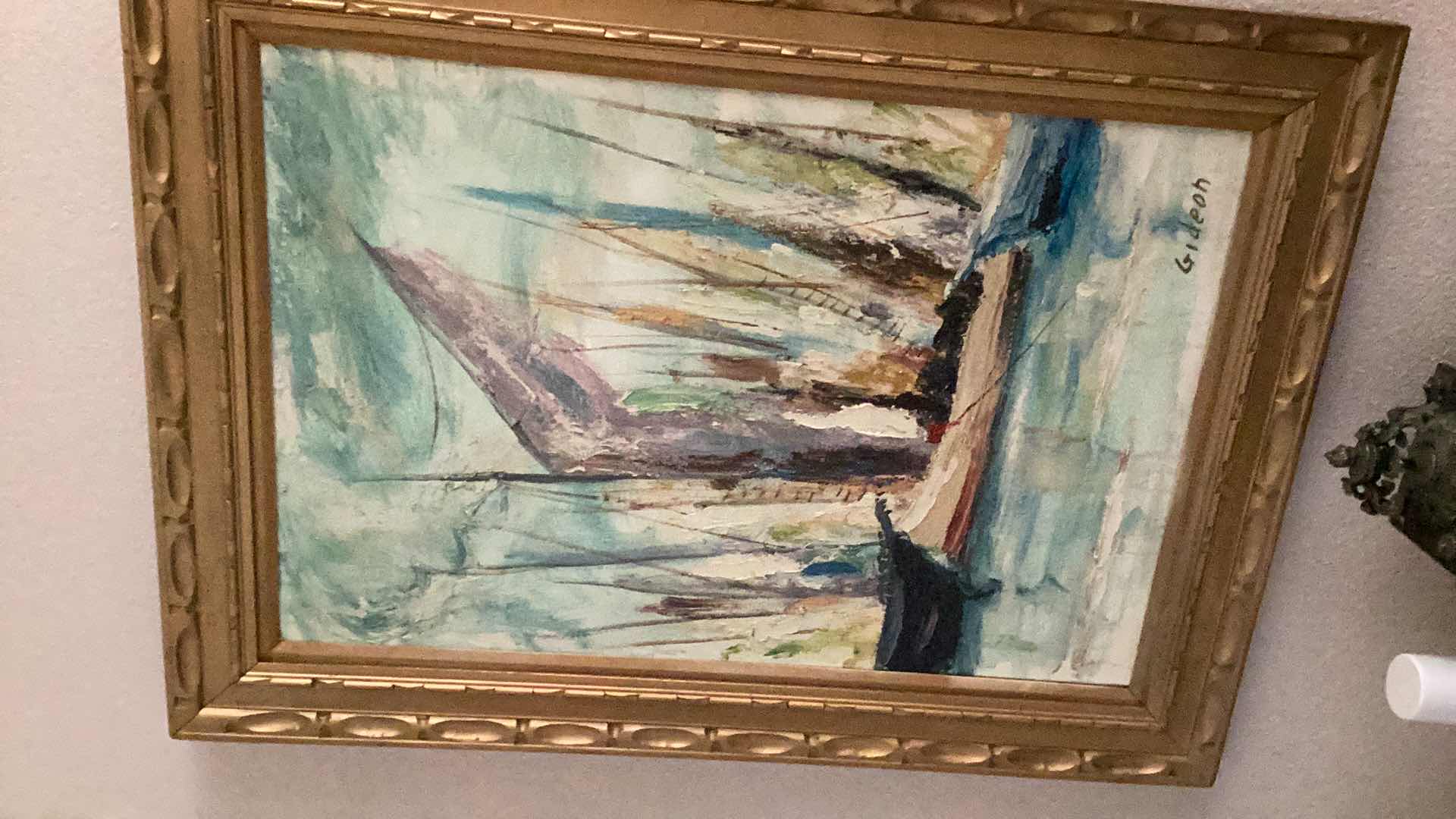 Photo 1 of ORIGINAL PAINTING CUBAN ARTIST GIDEON 32” X H 44”