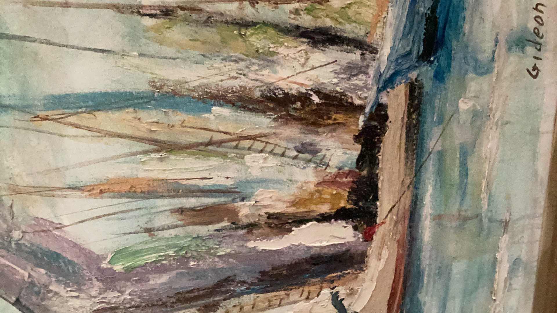 Photo 1 of ORIGINAL PAINTING CUBAN ARTIST GIDEON 32” X H 44”