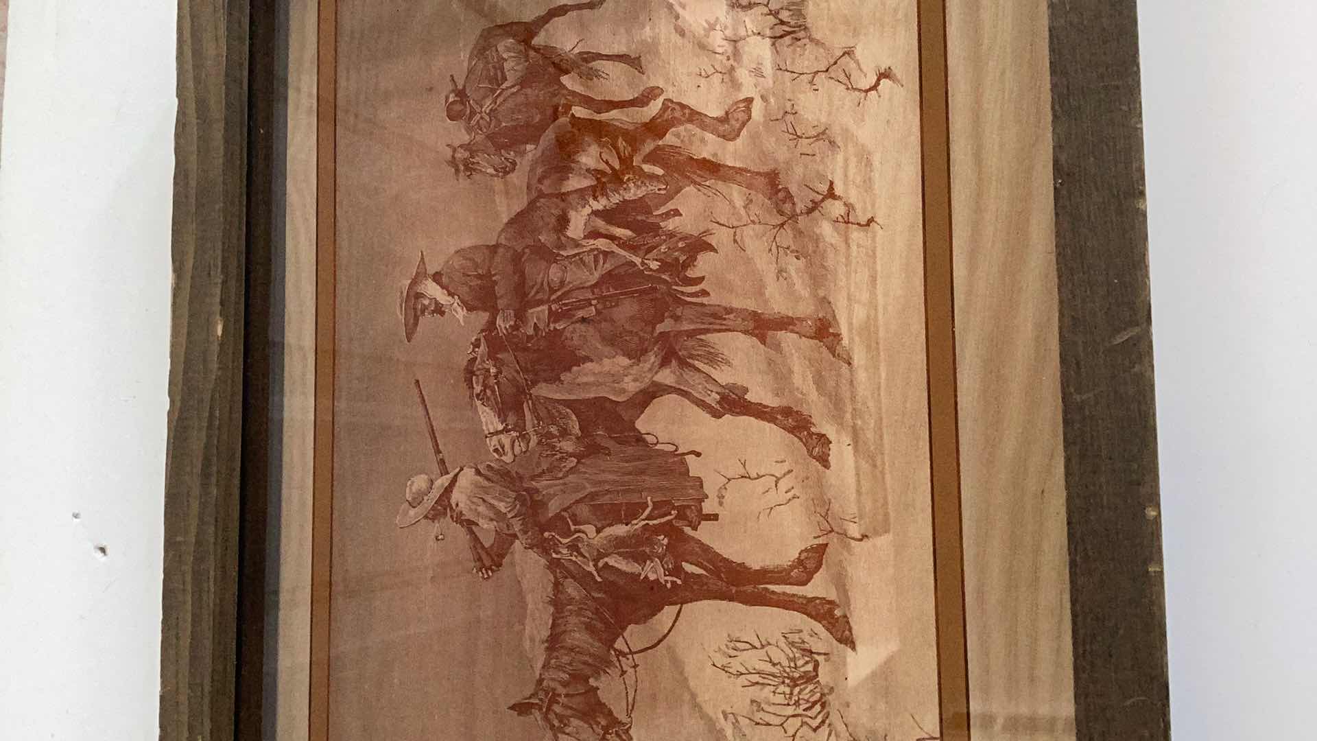 Photo 1 of VINTAGE 1974 FREDERIC REMINGTON LUCID LINES SCOUTS 13” X H 10”