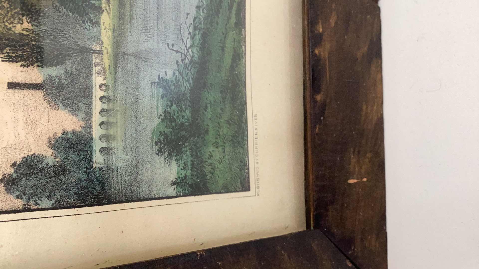 Photo 1 of ANTIQUE STRATFORD ON AVON  CURRIER AND IVES 17” X H 13”