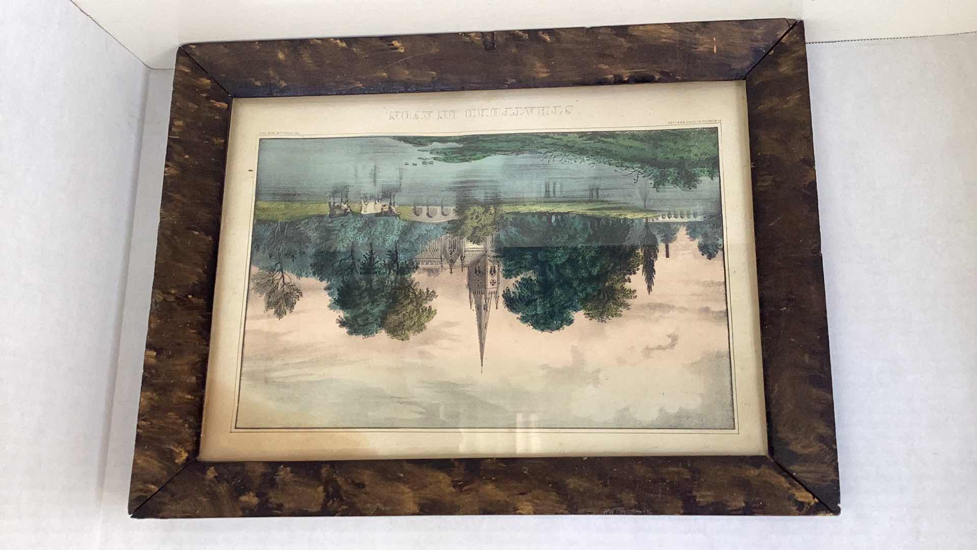 Photo 1 of ANTIQUE STRATFORD ON AVON  CURRIER AND IVES 17” X H 13”