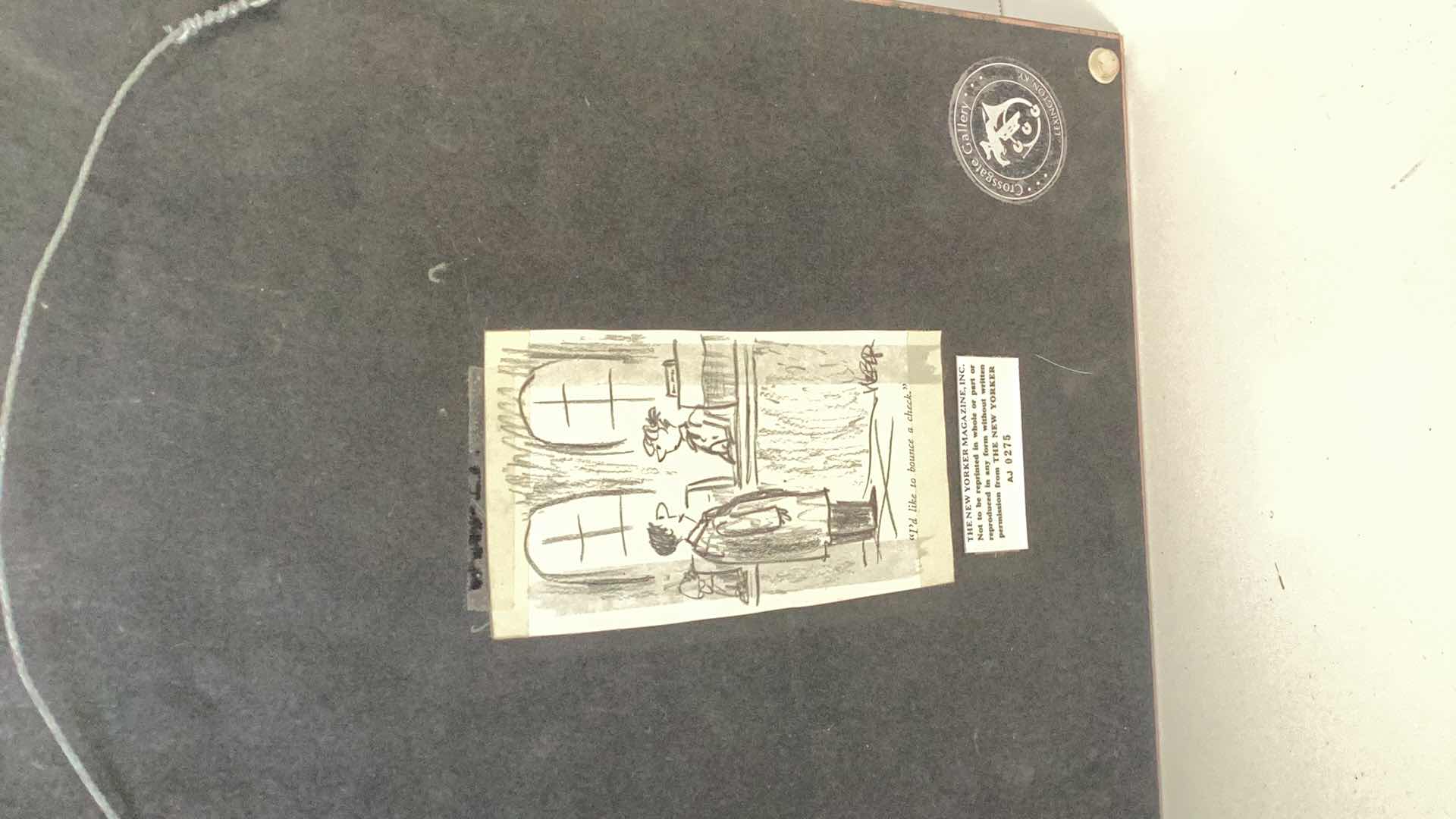 Photo 1 of VINTAGE NEW YORKER PREMIUM GICLEE PRINT “I’D LIKE TO BOUNCE A CHECK”  CROSSGATE GALLERY 11” X H 17”