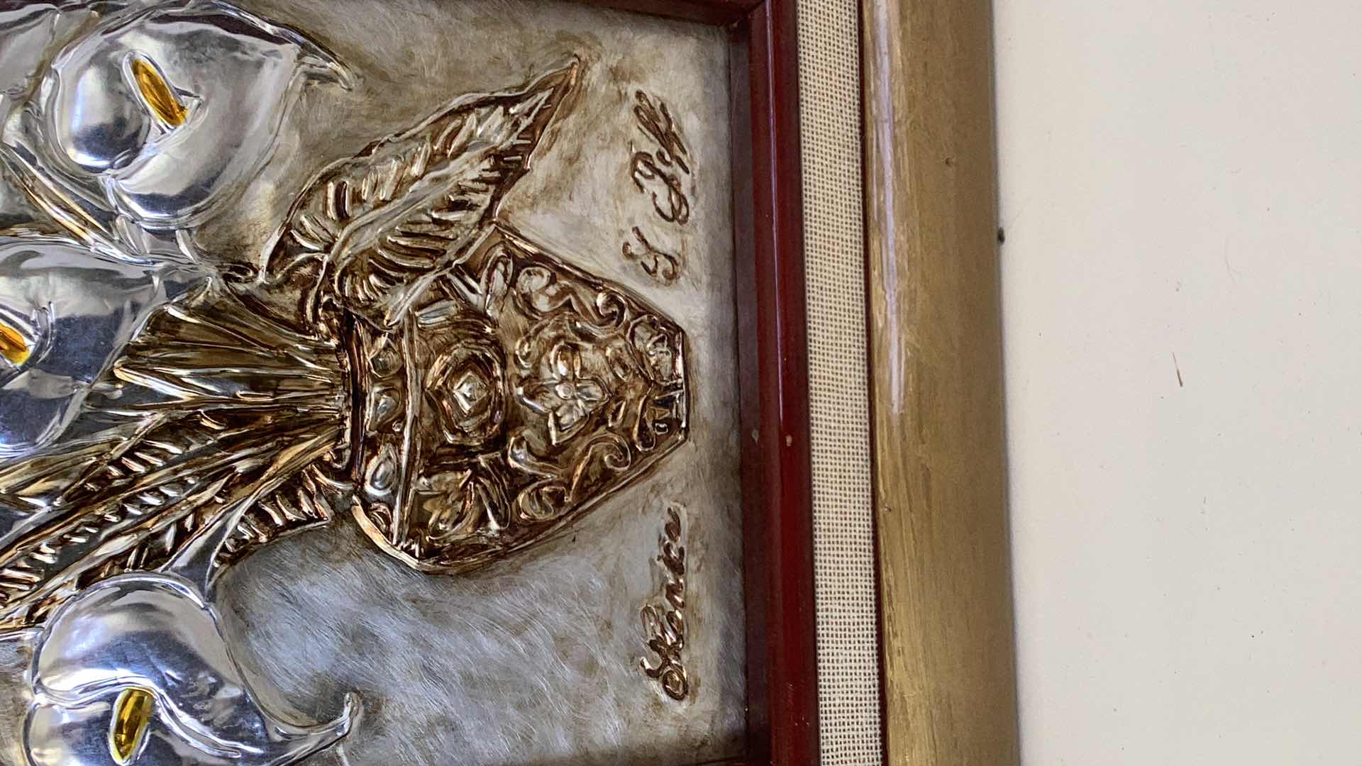 Photo 1 of MULTI-MEDIUM LILY ARTWORK MONICA PEFF 13” X H 16”