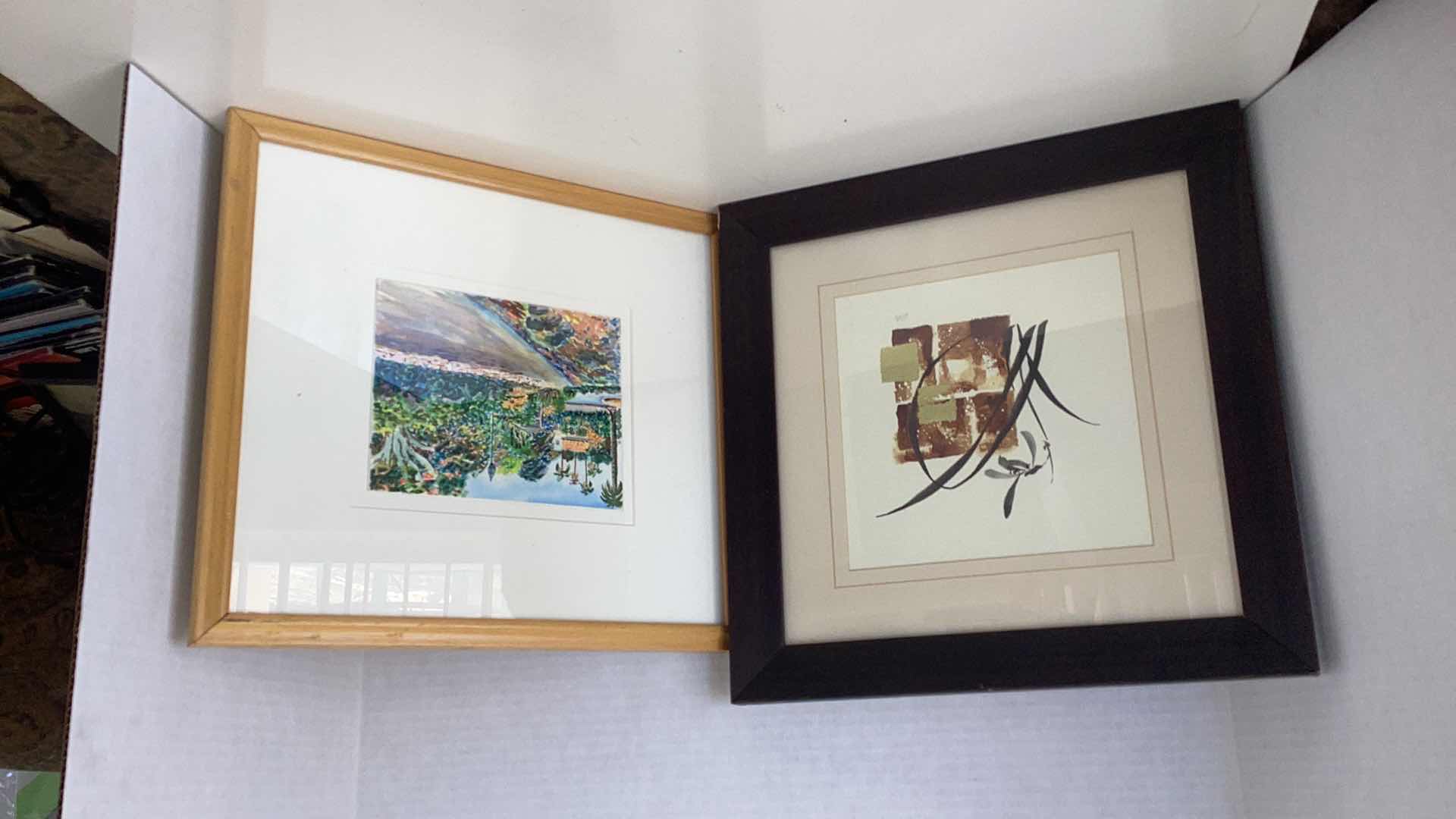 Photo 1 of TWO ART PIECES, ABSTRACT AND A LANDSCAPE 14” X  H 15”