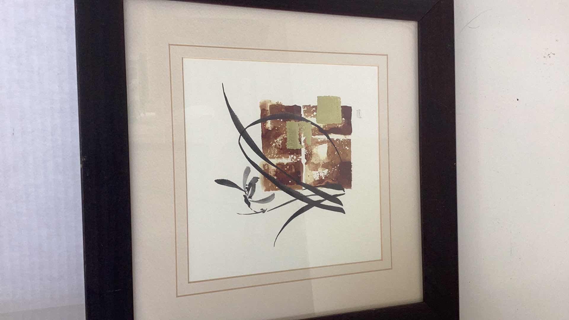 Photo 2 of TWO ART PIECES, ABSTRACT AND A LANDSCAPE 14” X  H 15”