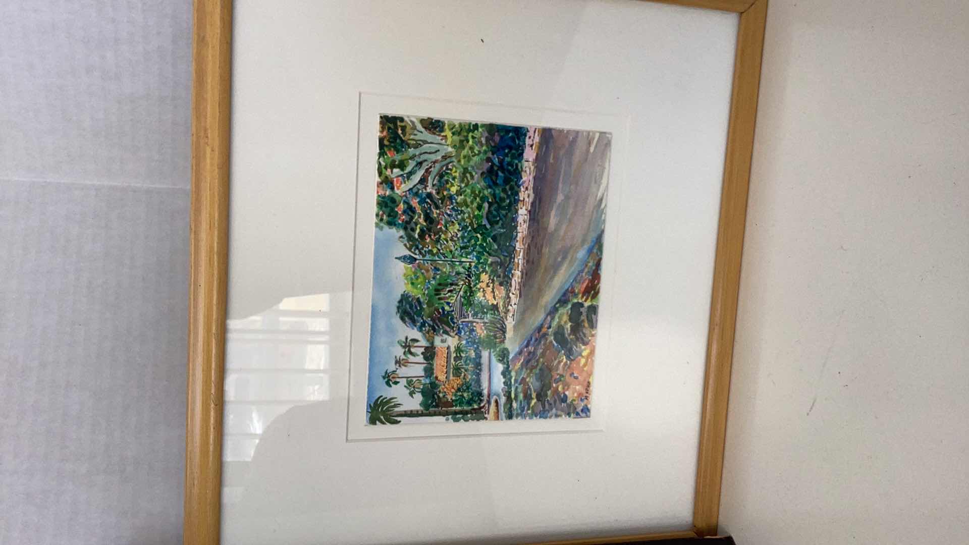 Photo 1 of TWO ART PIECES, ABSTRACT AND A LANDSCAPE 14” X  H 15”