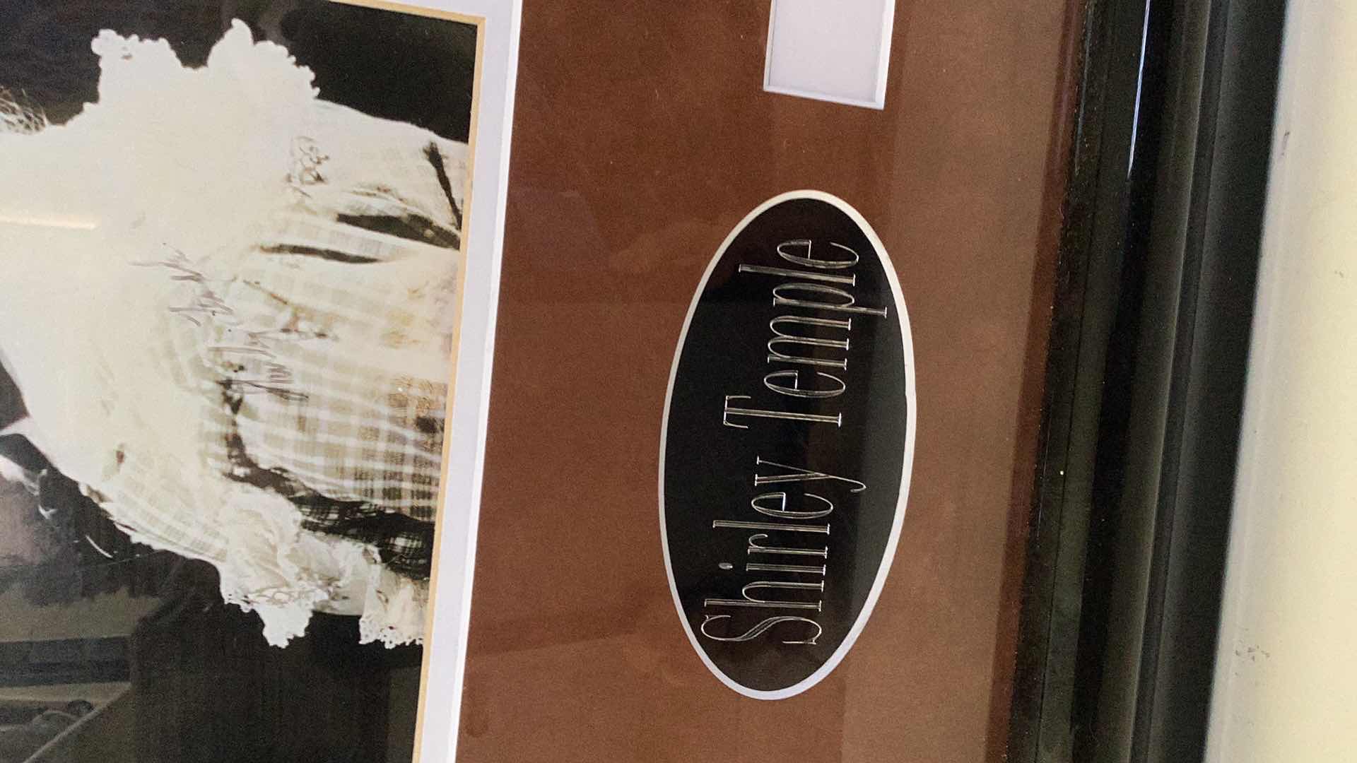 Photo 1 of SHIRLEY TEMPLE AUTOGRAPHED PHOTOGRAPH  18” X H 24”