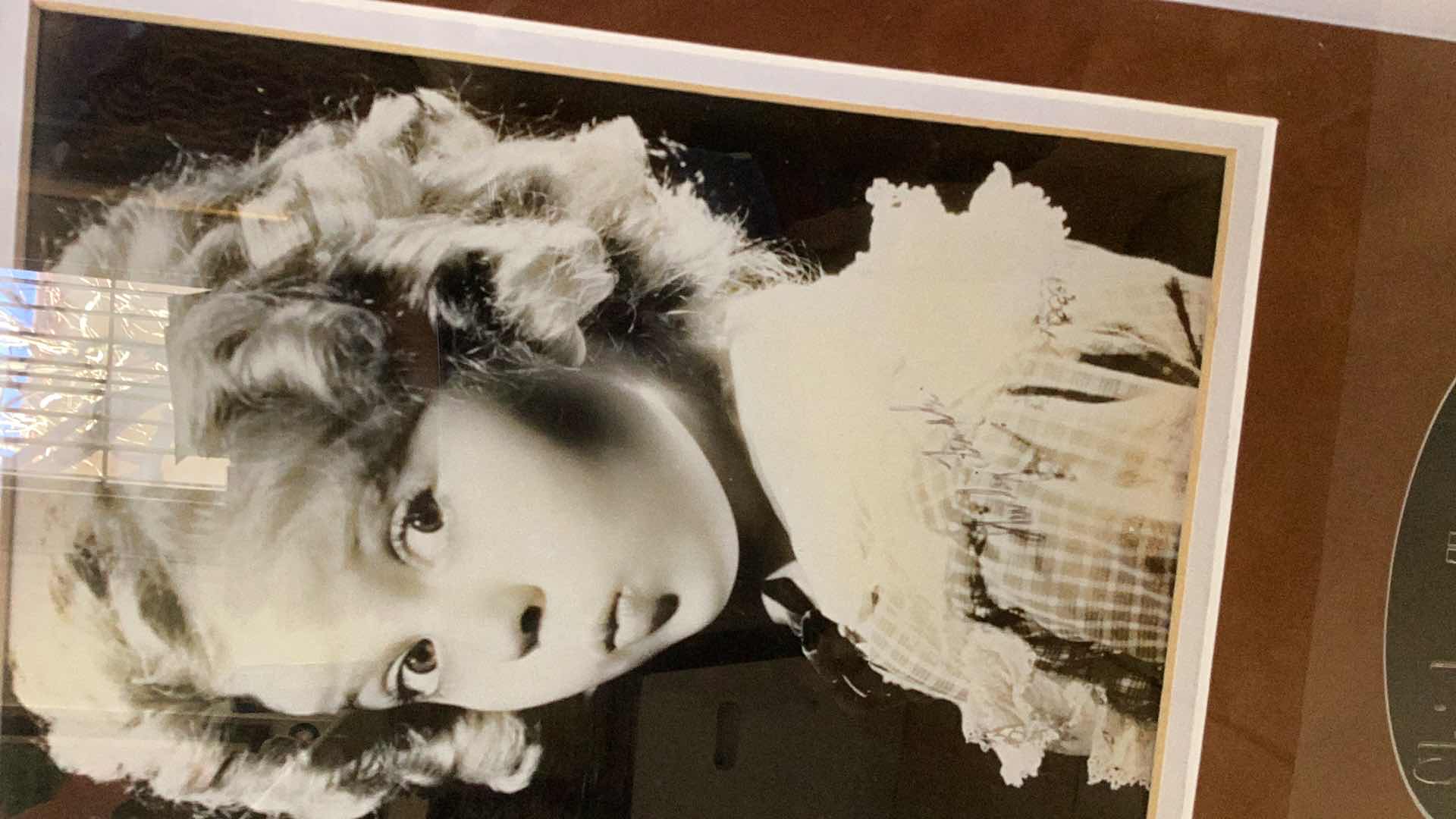 Photo 1 of SHIRLEY TEMPLE AUTOGRAPHED PHOTOGRAPH  18” X H 24”