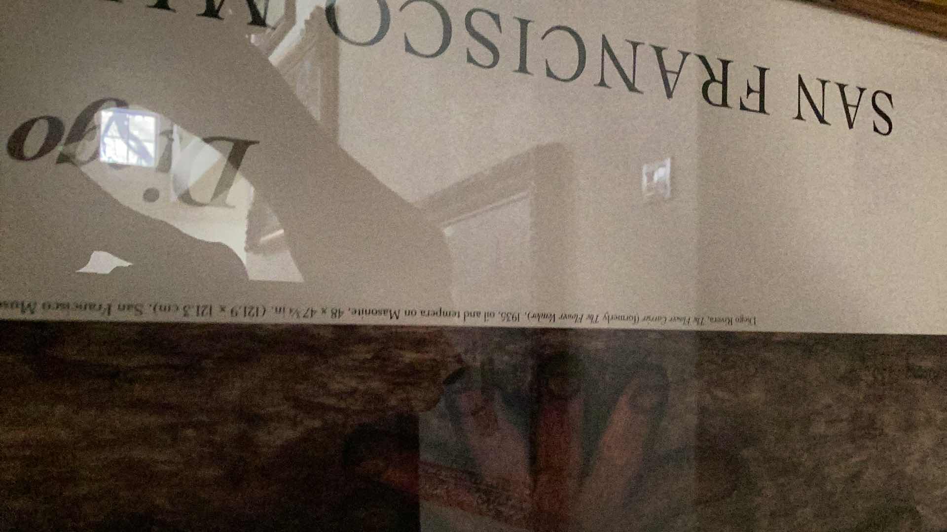 Photo 1 of DIEGO RIVERA “THE FLOWER CARRIER” SAN FRANCISCO MUSEUM OF MODERN ART PRINT 30” X H 34”