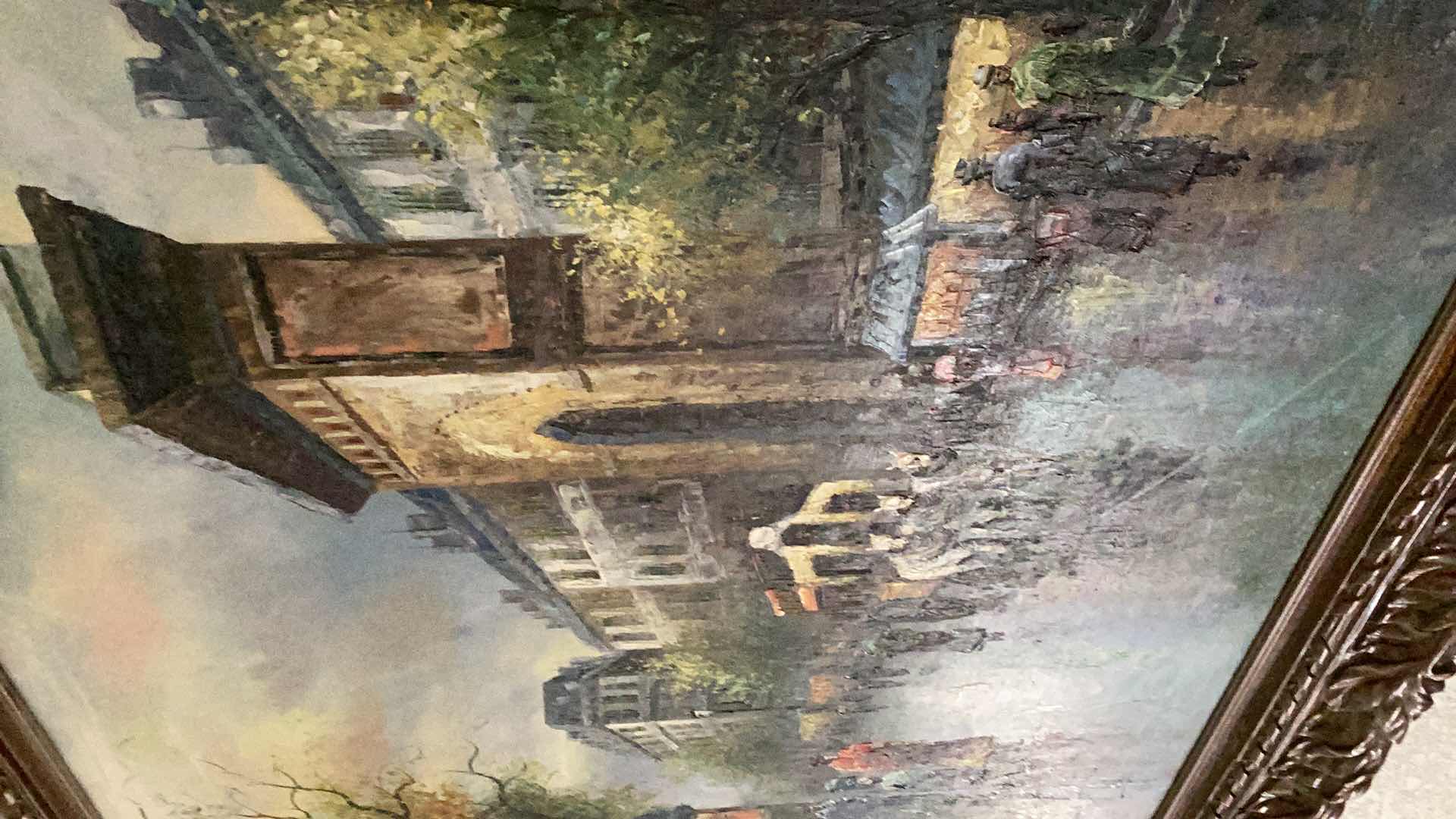 Photo 1 of VERY LARGE ORIGINAL OIL PAINTING 58” X H 46”