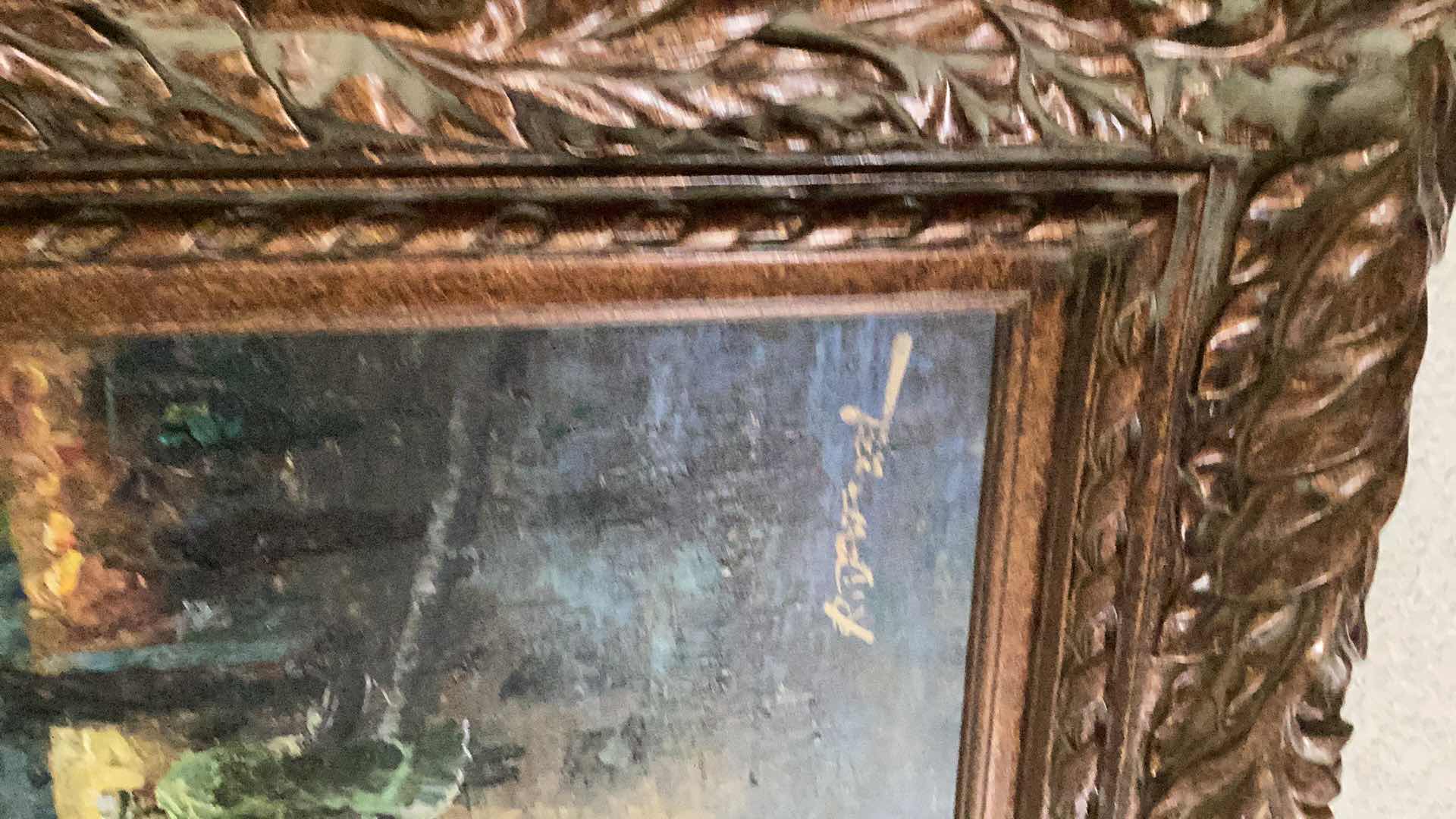 Photo 1 of VERY LARGE ORIGINAL OIL PAINTING 58” X H 46”