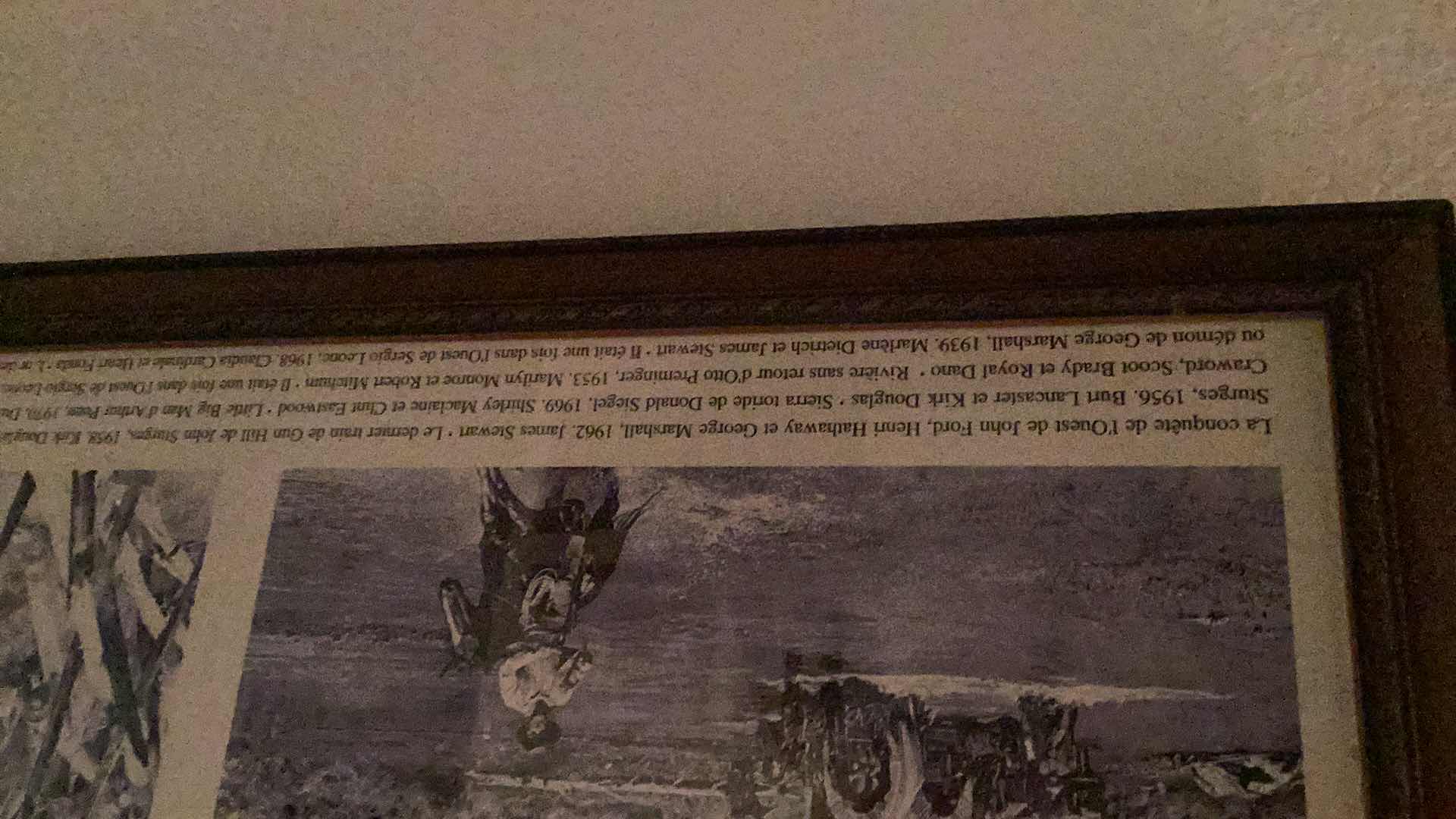 Photo 6 of LARGE VINTAGE WESTERN MOVIES SNAPSHOT COLLAGE 30” X H 41”