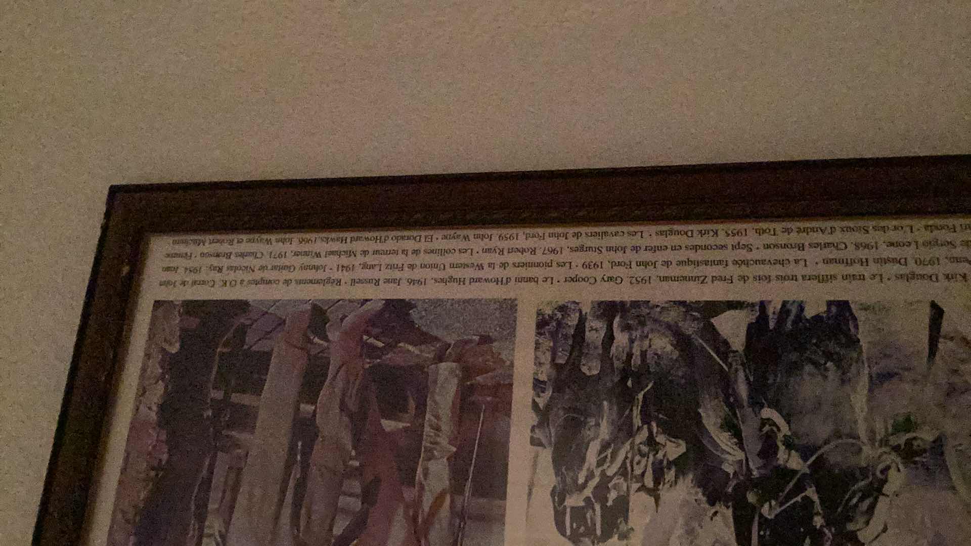 Photo 7 of LARGE VINTAGE WESTERN MOVIES SNAPSHOT COLLAGE 30” X H 41”