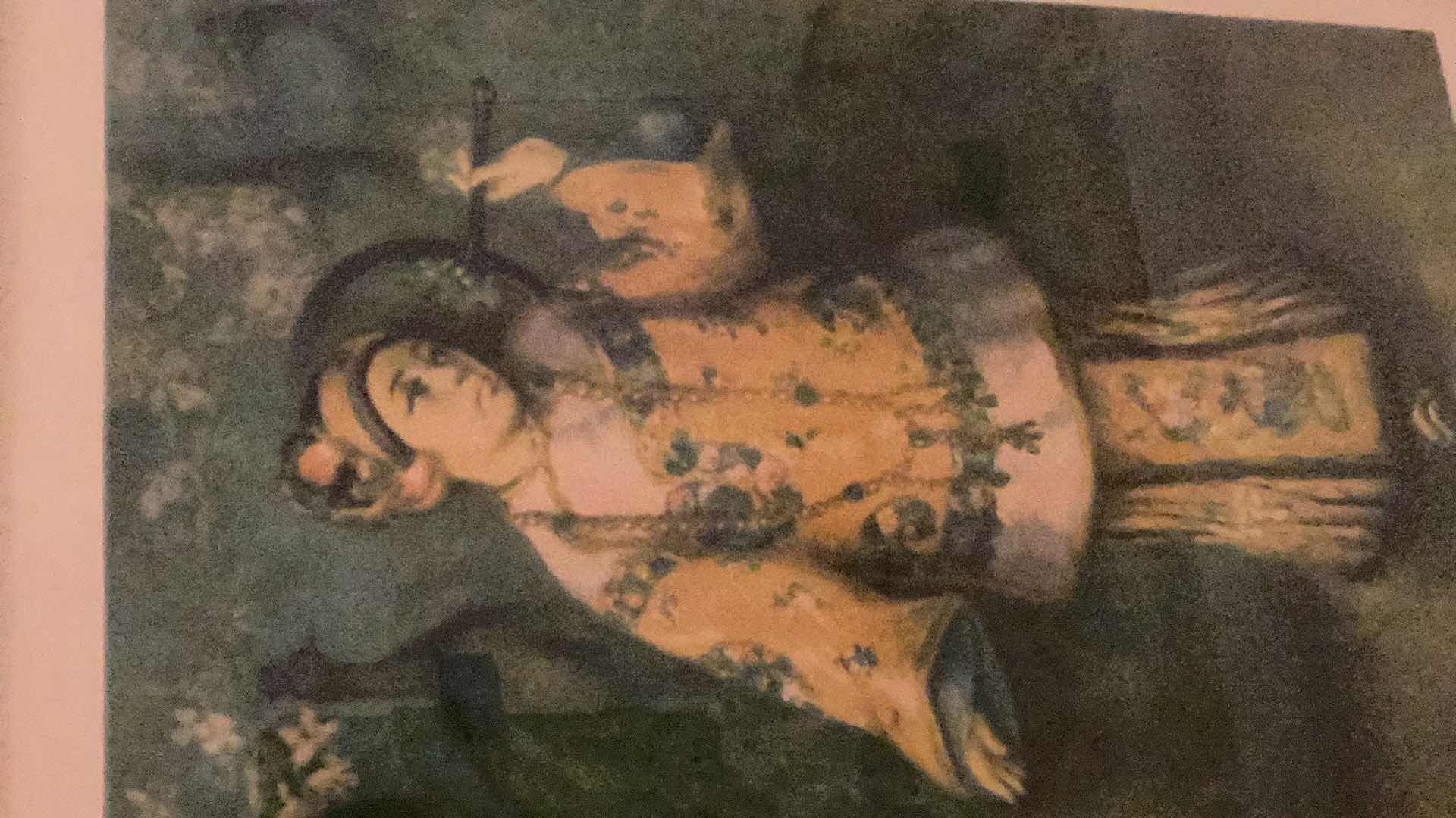 Photo 1 of VINTAGE ESTER HUNT CHINESE GIRL PRINT 15” X H 22”