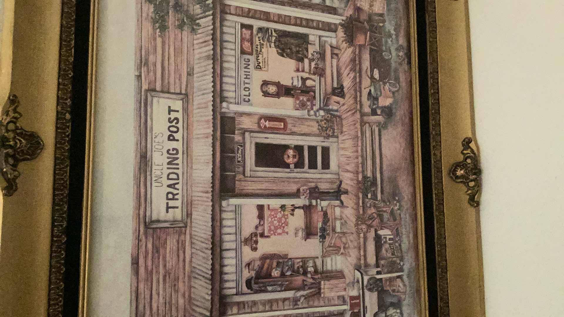 Photo 1 of VINTAGE COCA COLA UNCLE JOE’S TRADING POST 26” X H 22”