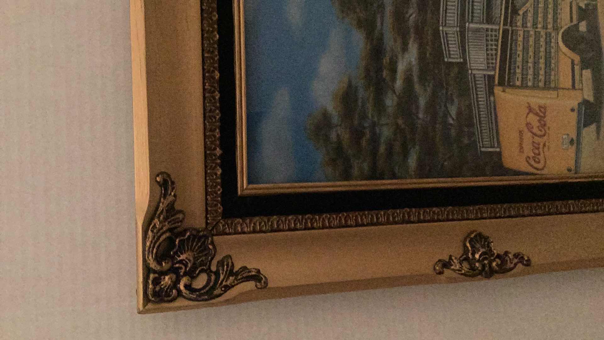 Photo 1 of VINTAGE COCA COLA DINER PRINT 26” X H 22”