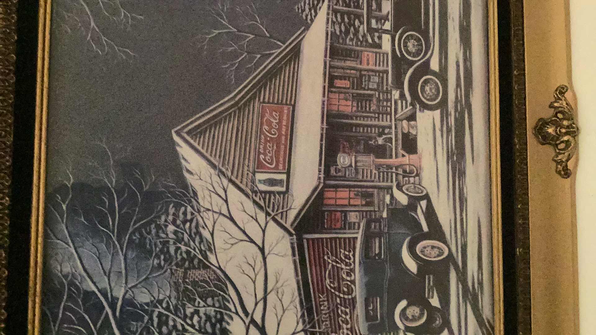 Photo 1 of VINTAGE COCA COLA STORE PRINT 26” X H 22”