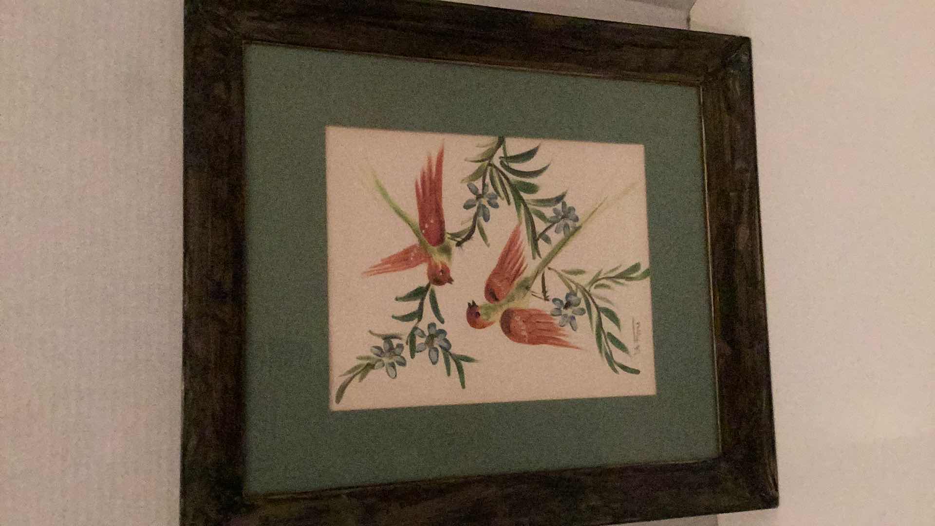 Photo 1 of VINTAGE LA FUERA BIRD PRINT 18” X H 21”