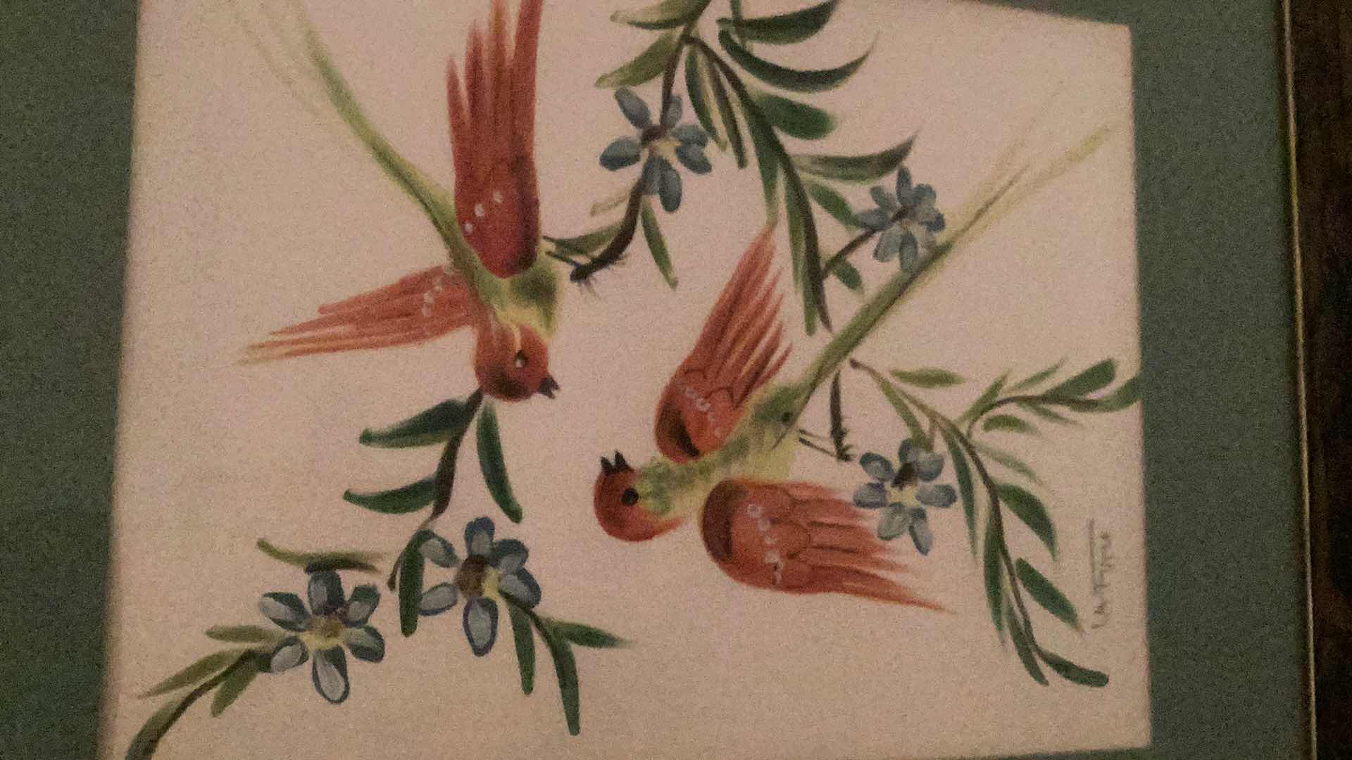 Photo 1 of VINTAGE LA FUERA BIRD PRINT 18” X H 21”