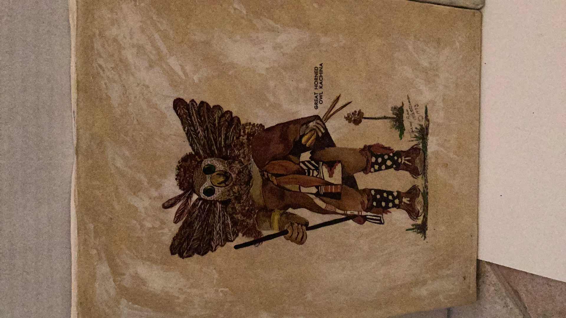 Photo 2 of THREE VINTAGE 1973 TERRY ANN LATTERMAN KACHINA OIL PAINTINGS 11” X H 14”