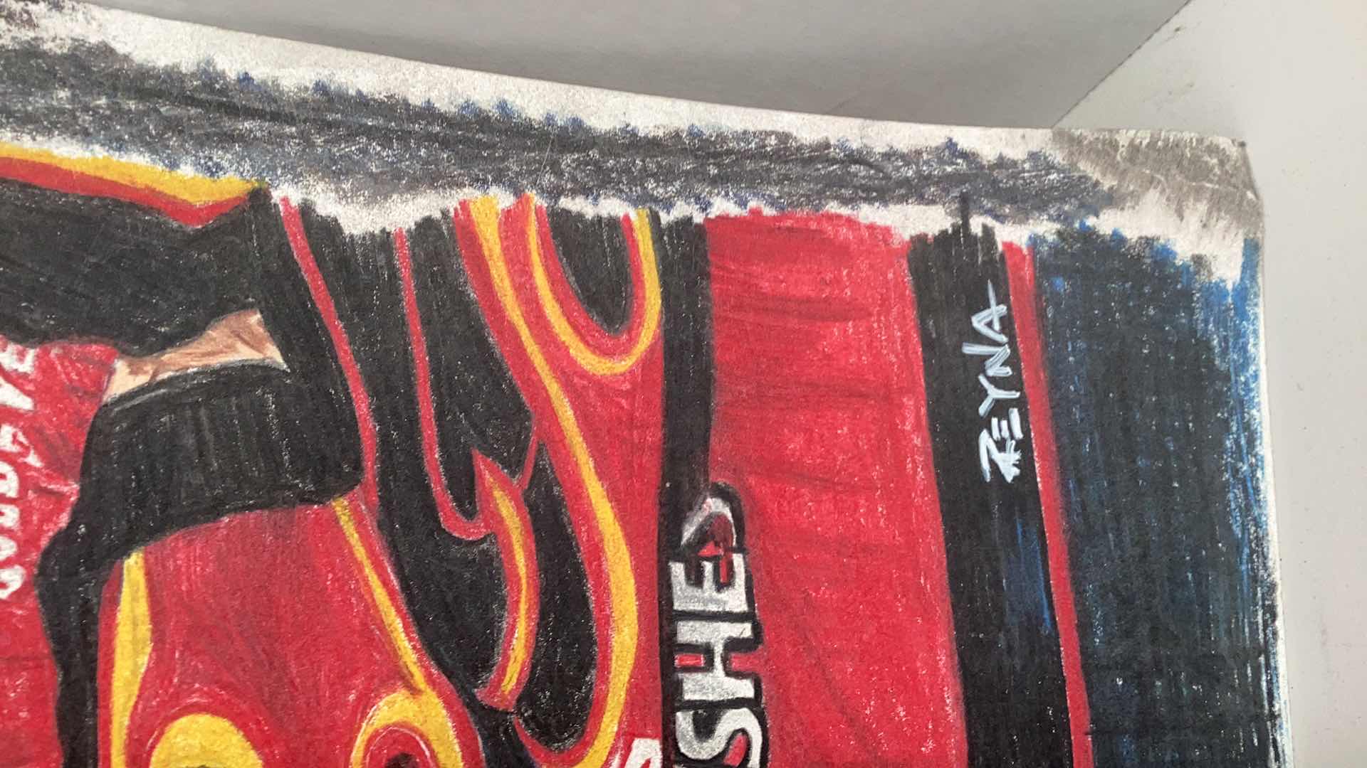 Photo 1 of NASCAR GREATS HAND DRAWN ARTWORK BY REYNA 24” X H 19”