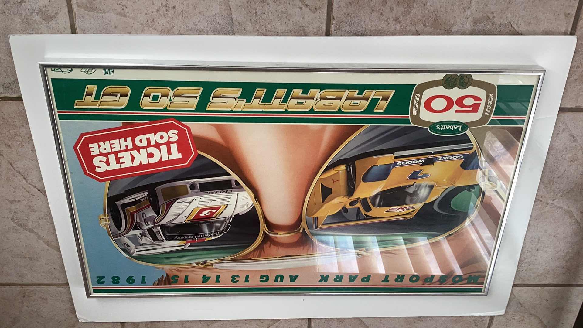 Photo 1 of VINTAGE MOSPORT PARK 1982 LABATTS 50 GT PRINT 27” X H 16”