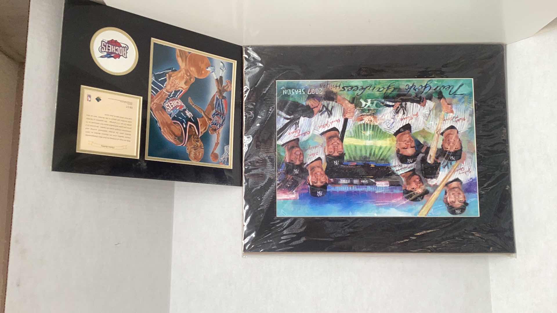 View 1 of NEW YORK YANKEES 2007 HAIYAN ART AND CHARLES BARKLEY PRINTS 20” X H 16”