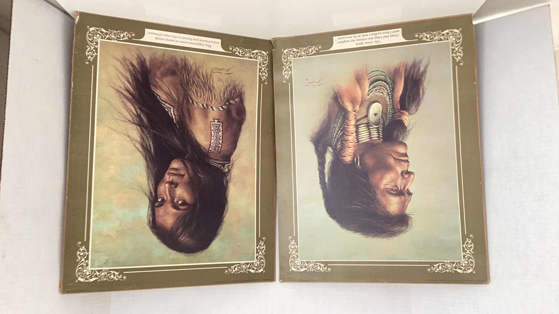 Photo 1 of TWO VINTAGE 1976 BILL HAMPTON AMERICAN INDIAN PRINTS 15” X H 20”