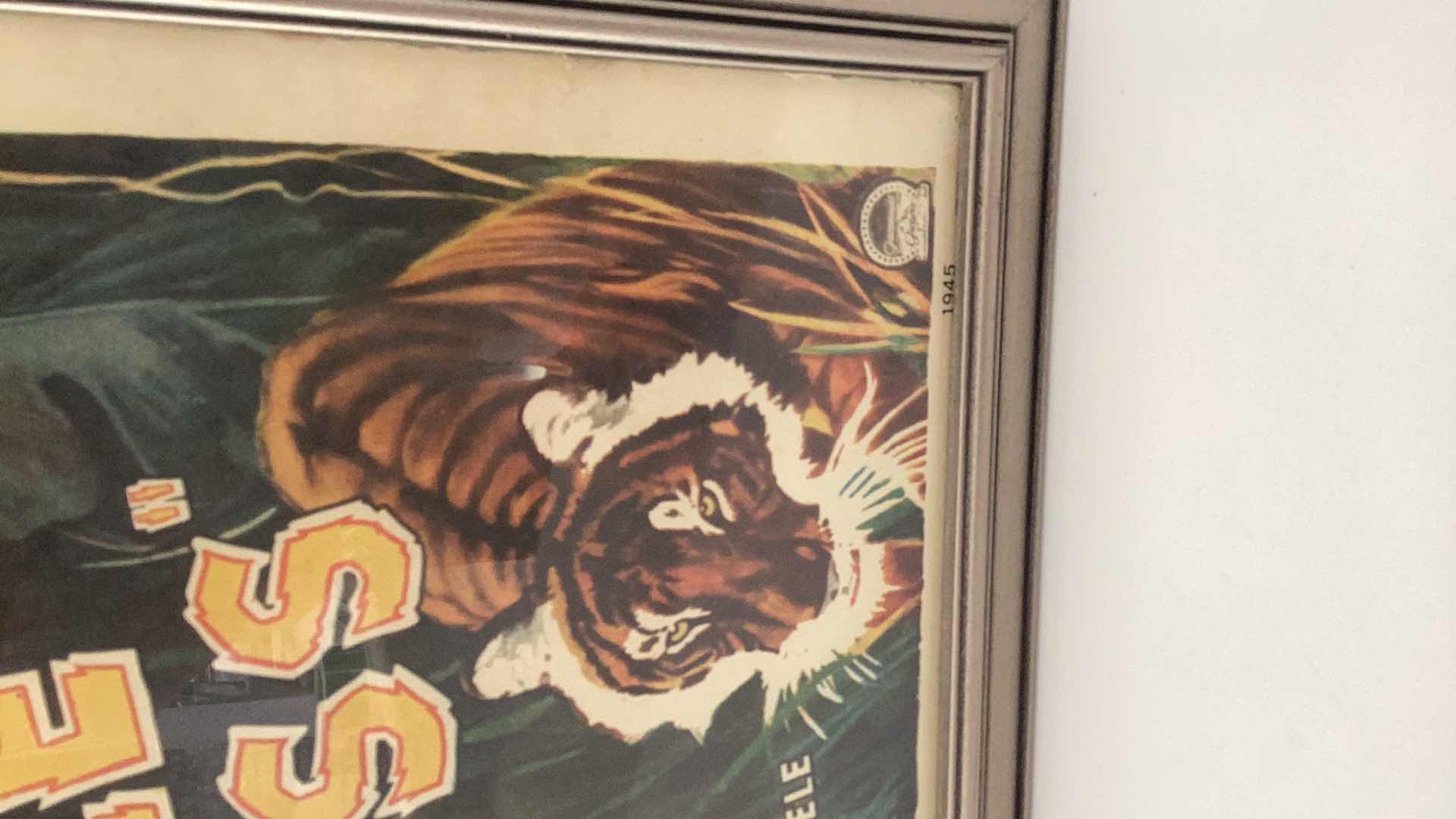 Photo 1 of VINTAGE 1945 DOROTHY LAMOUR “THE JUNGLE PRINCESS” MOVIE POSTER 23” X H 33”