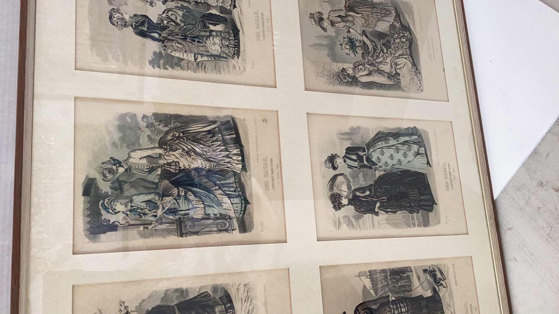 Photo 3 of ANTIQUE 1880 AND LATER “DER BAZAR” ILLUSTRIRTE DAMEN-ZEITUNG PRINTS 52” X H 30”