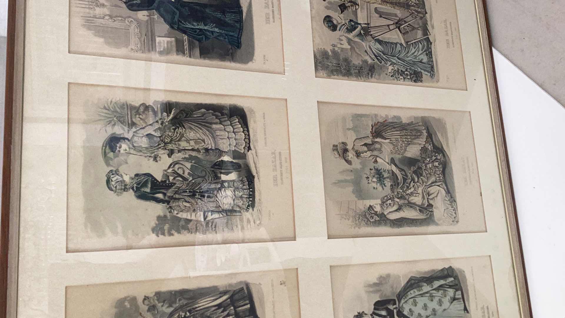 Photo 4 of ANTIQUE 1880 AND LATER “DER BAZAR” ILLUSTRIRTE DAMEN-ZEITUNG PRINTS 52” X H 30”