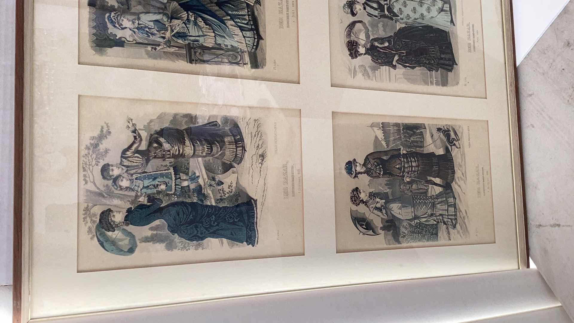 Photo 2 of ANTIQUE 1880 AND LATER “DER BAZAR” ILLUSTRIRTE DAMEN-ZEITUNG PRINTS 52” X H 30”