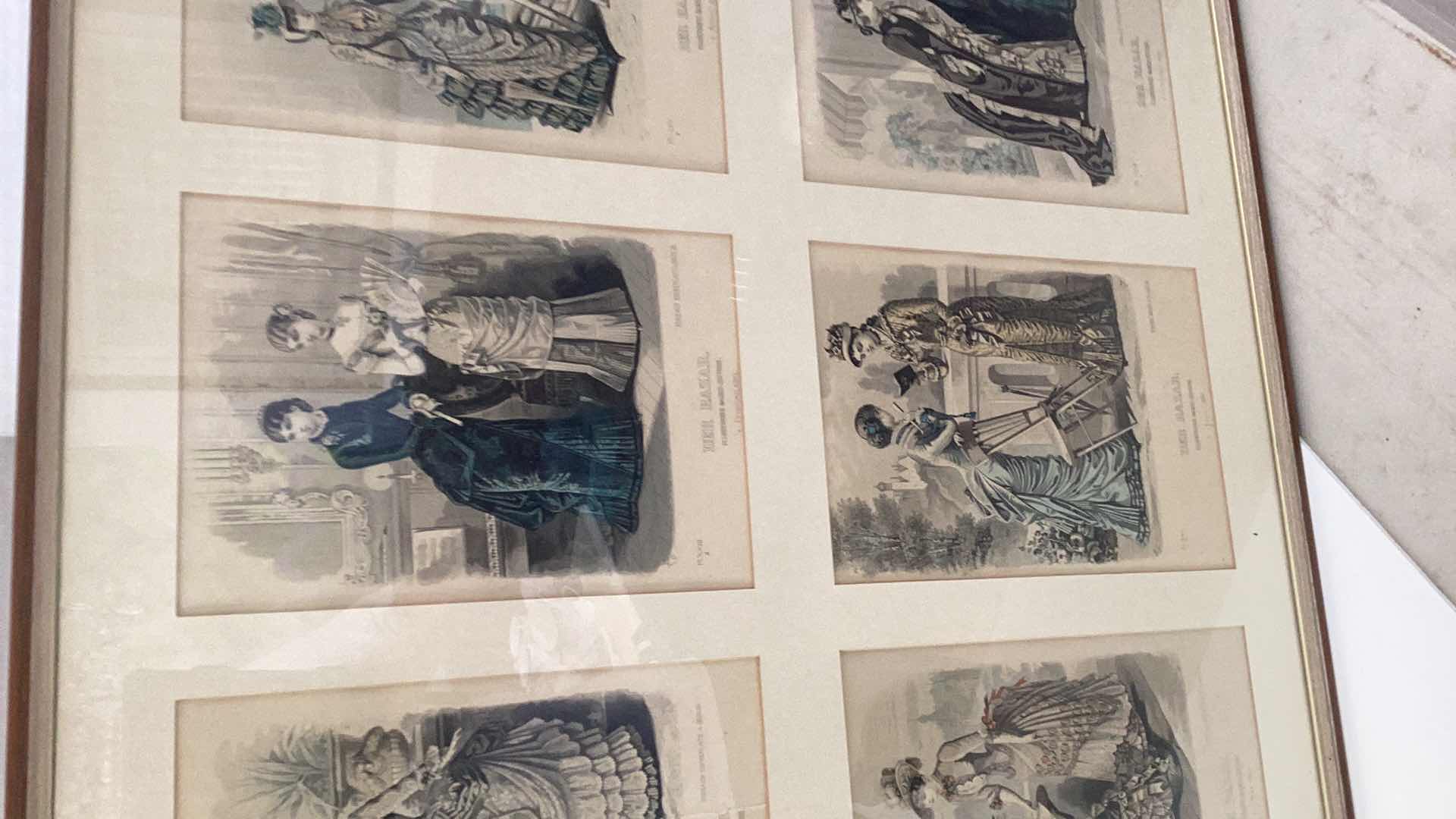 Photo 5 of ANTIQUE 1880 AND LATER “DER BAZAR” ILLUSTRIRTE DAMEN-ZEITUNG PRINTS 52” X H 30”