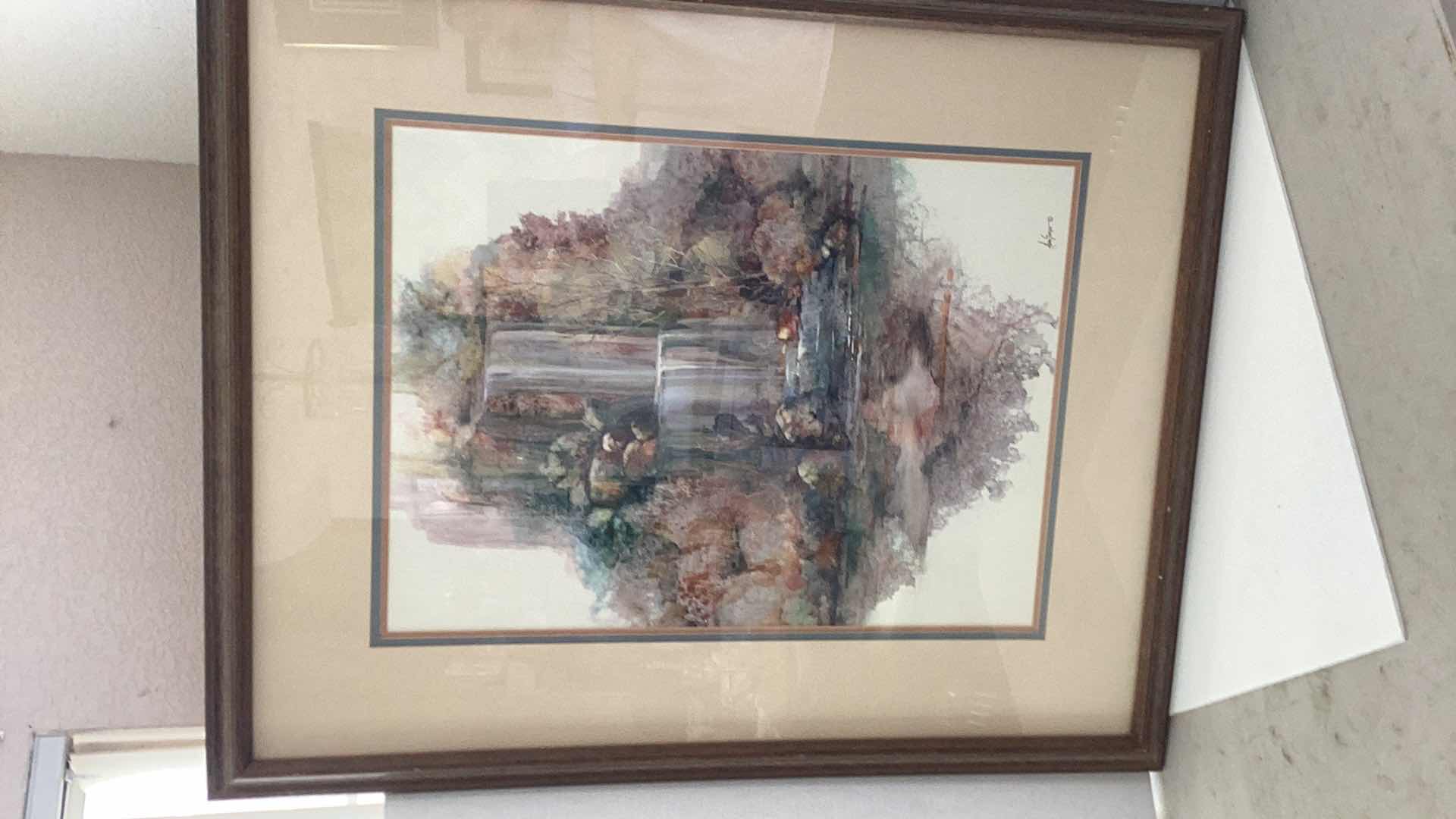 Photo 1 of WATERFALL PRINT BY ADIN SHADE 35” X H 43”