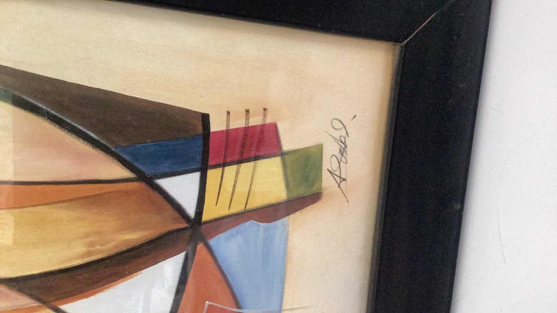 Photo 2 of GORKY “WILD PARTY II” ABSTRACT IMPRESSIONIST LITHOGRAPH 15” X H 19”