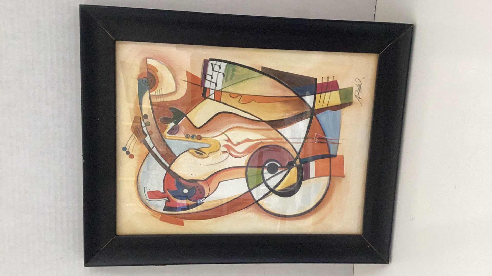 Photo 1 of GORKY “WILD PARTY II” ABSTRACT IMPRESSIONIST LITHOGRAPH 15” X H 19”