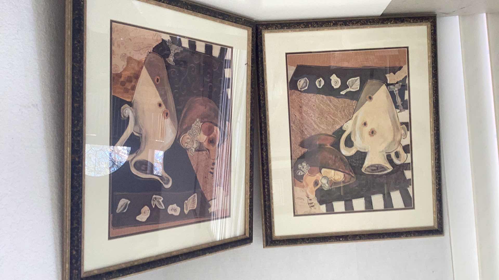 Photo 1 of TWO ABSTRACT PAINTINGS 22” X H 27”