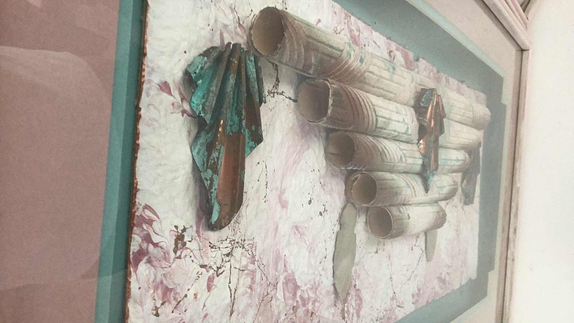 Photo 1 of TWO 3D ARTWORK PIECES 14” X X H 25”