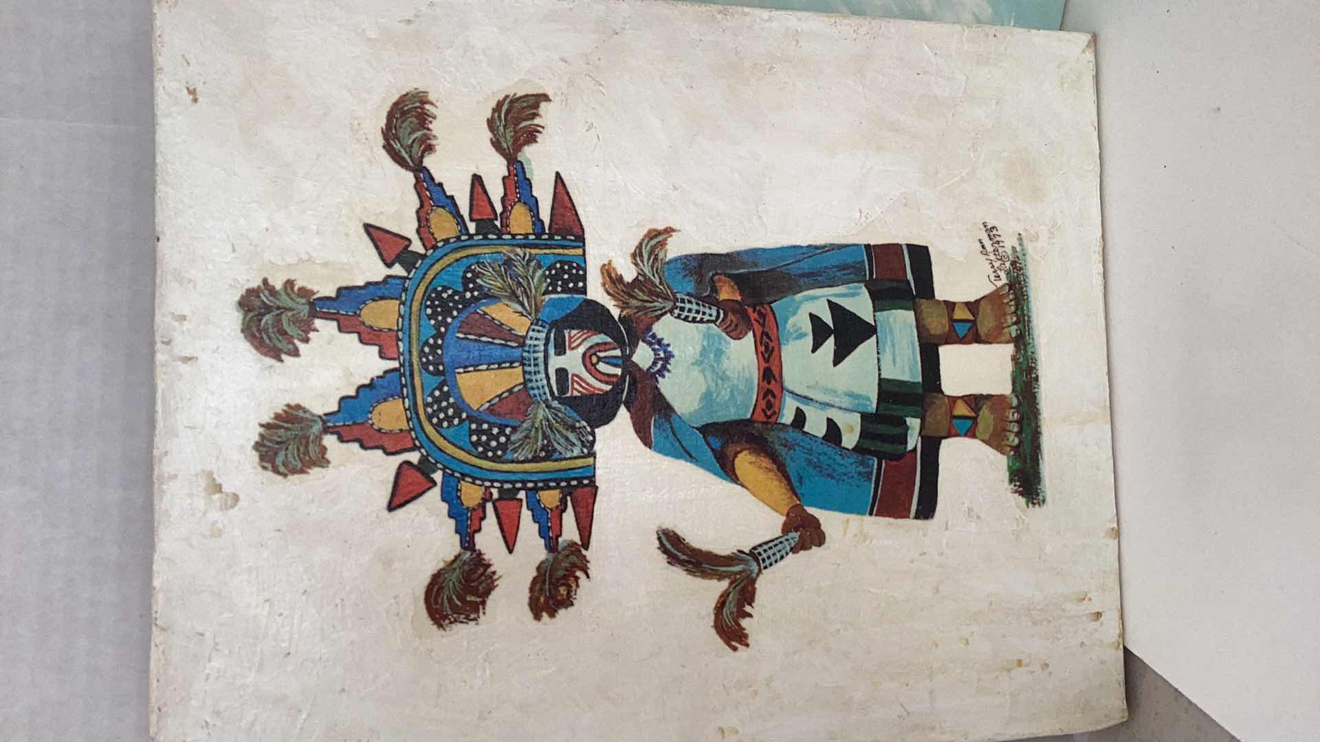 Photo 1 of FOUR KACHINA PAINTING BY TERRY ANN LATTERMAN 11” X H 14”
