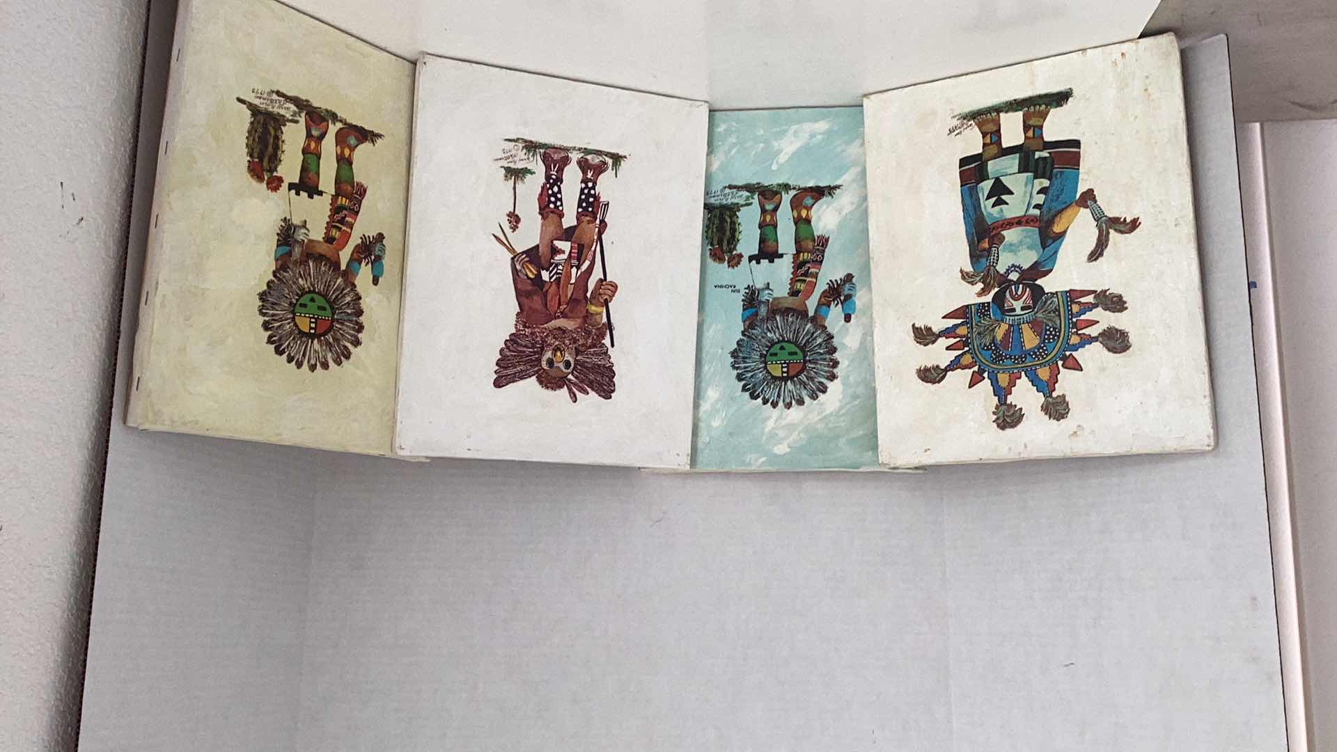 Photo 1 of FOUR KACHINA PAINTING BY TERRY ANN LATTERMAN 11” X H 14”